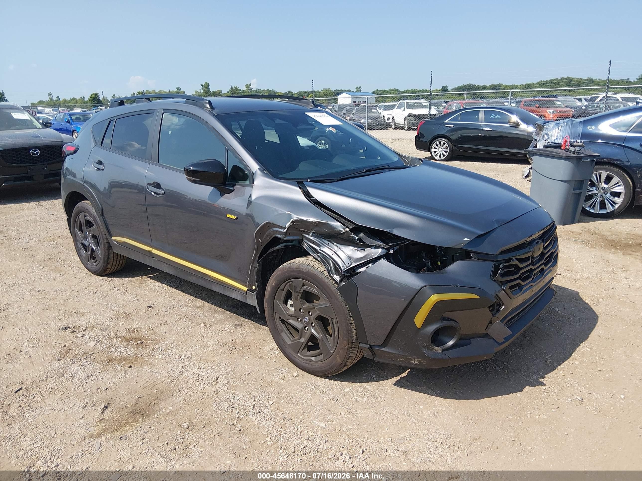 2026 Subaru Crosstrek VIN 4S4GUHF64T3714452 — IAAI salvage auction photo