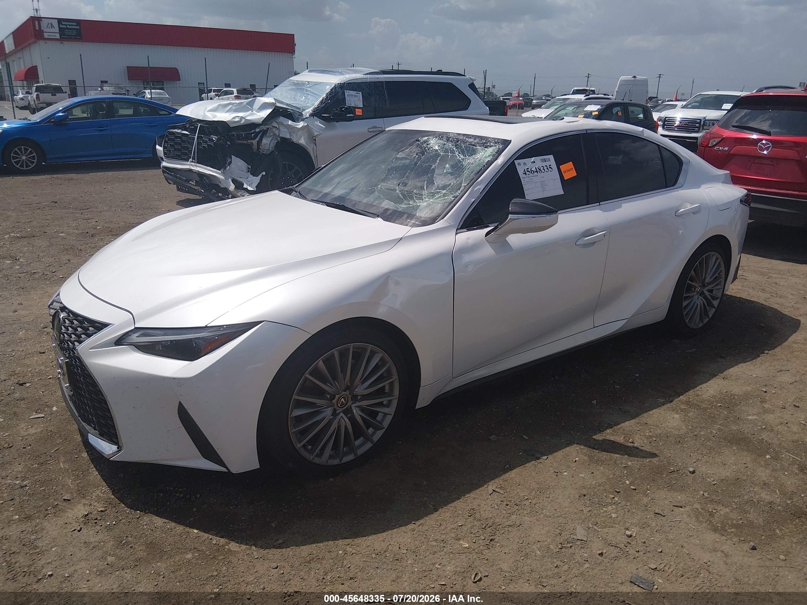 2023 Lexus Is VIN JTHD81F28P5051041 IAAI salvage auction — Top/Roof, Salvage (Arkansas), sold $8,400 on 2026-09-02 (photo 2)