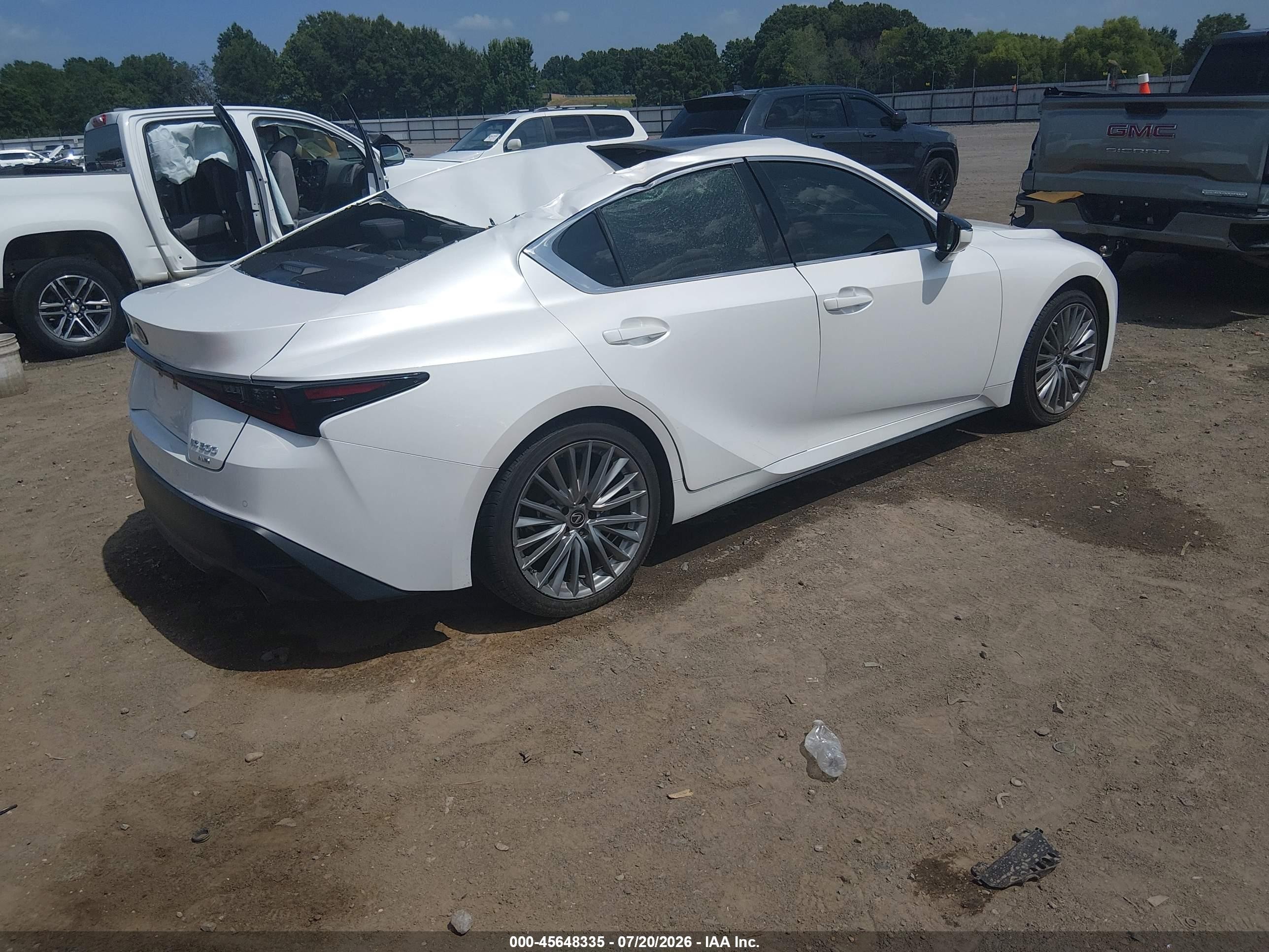 2023 Lexus Is VIN JTHD81F28P5051041 IAAI salvage auction — Top/Roof, Salvage (Arkansas), sold $8,400 on 2026-09-02 (photo 4)