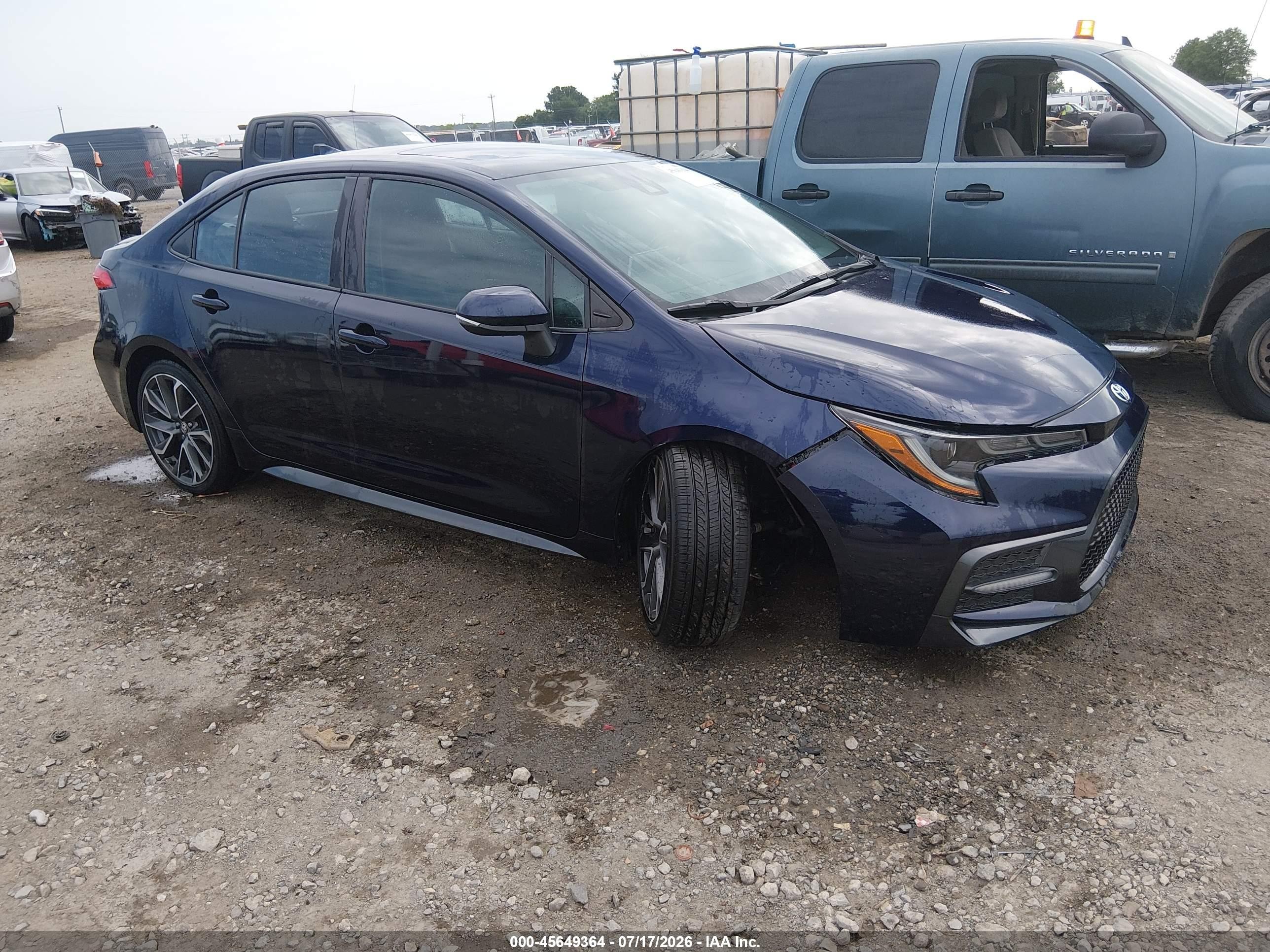 2020 Toyota Corolla VIN 5YFP4RCE9LP012379 — IAAI salvage auction photo