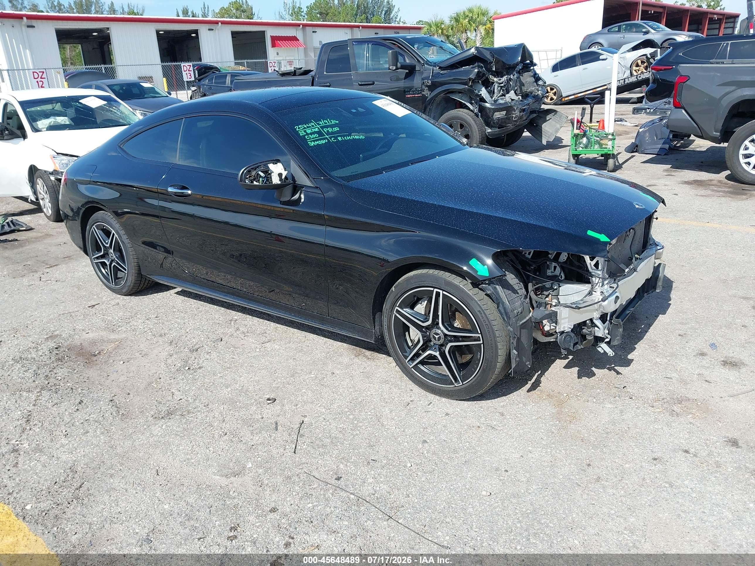 2023 Mercedes-Benz C-Class VIN W1KWJ8EB8PG121205 — IAAI salvage auction photo