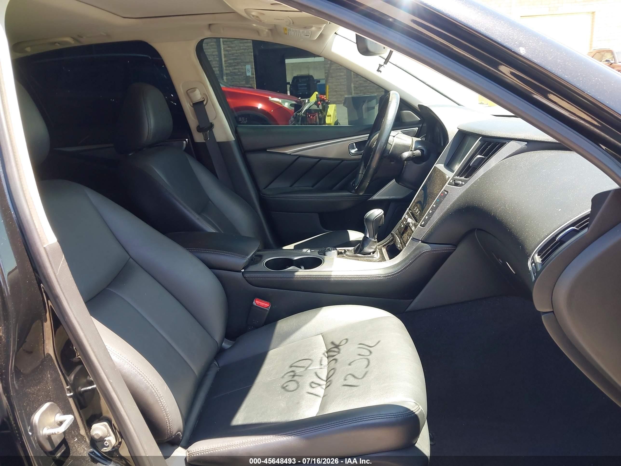 2017 Infiniti Q50 VIN JN1EV7APXHM731182 IAAI salvage auction — Front End, Salvage (California), sold $3,650 on 2026-09-21 (photo 5)