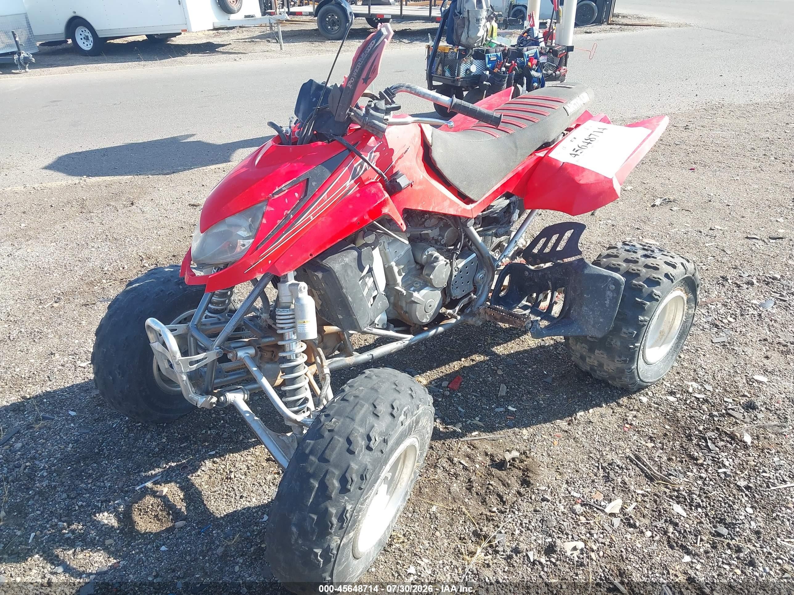 2007 Arctic cat Other VIN 4UF07ATVX72700401 IAAI salvage auction — Side, Salvage (Utah), sold $175 on 2026-09-02 (photo 2)