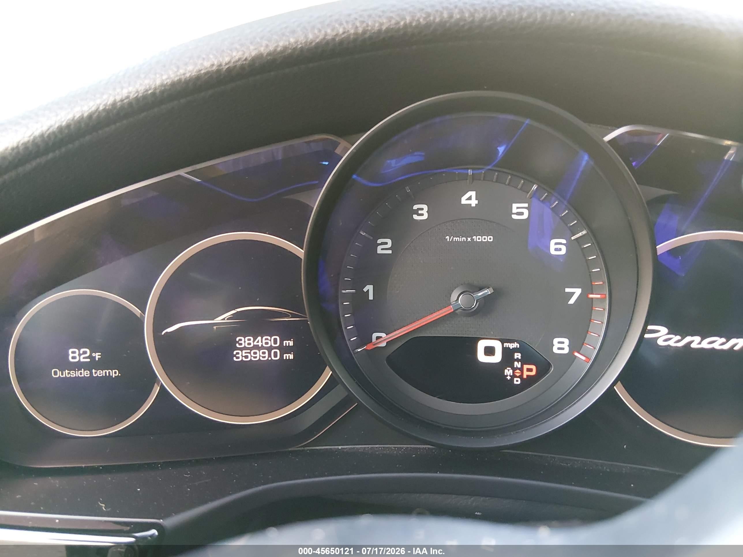2018 Porsche Panamera VIN WP0AA2A7XJL109204 IAAI salvage auction — Theft, Original (Texas), sold $26,300 on 2026-08-17 (photo 7)