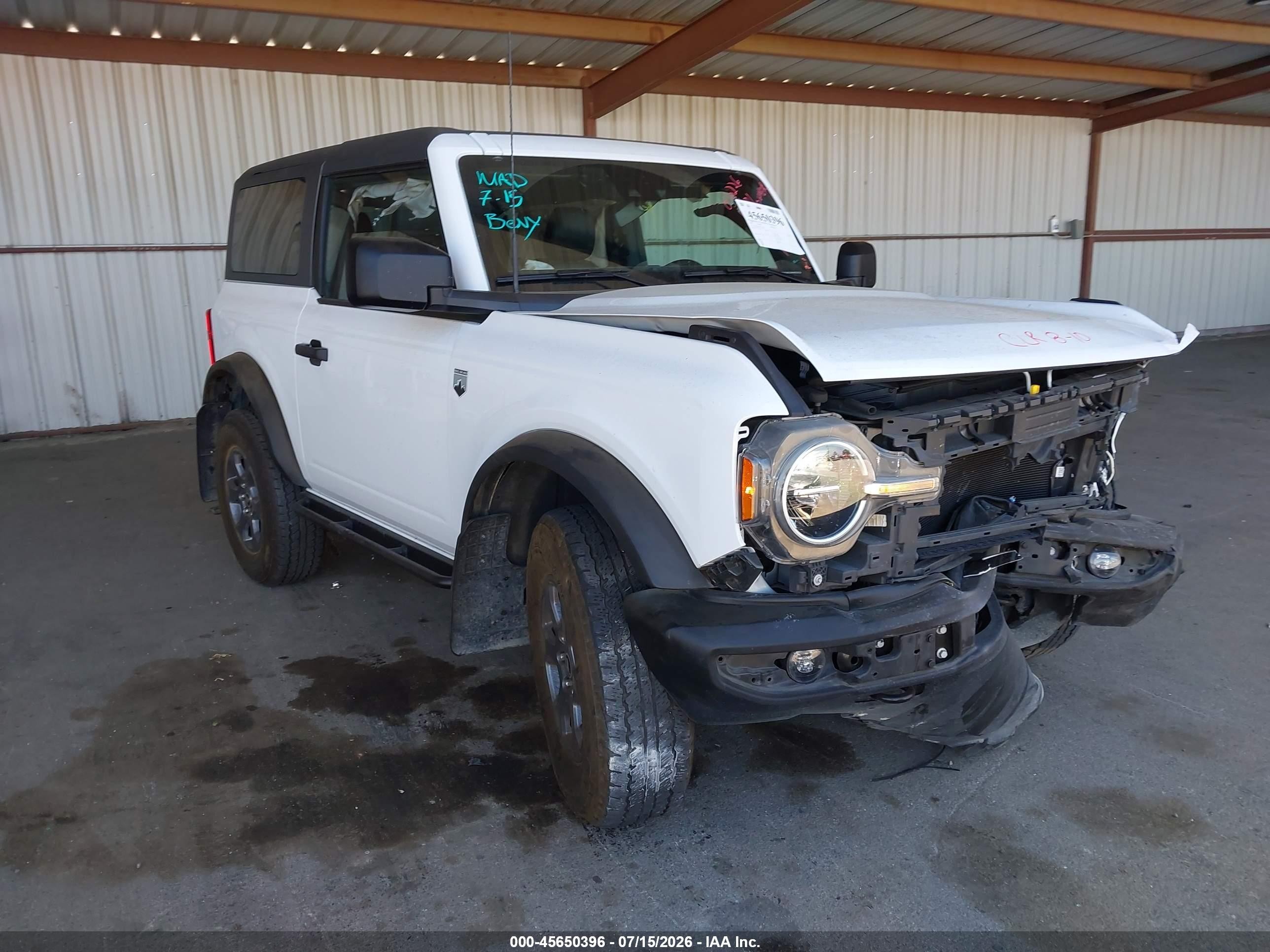 2024 Ford Bronco VIN 1FMDE7AH8RLA03459 — IAAI salvage auction photo