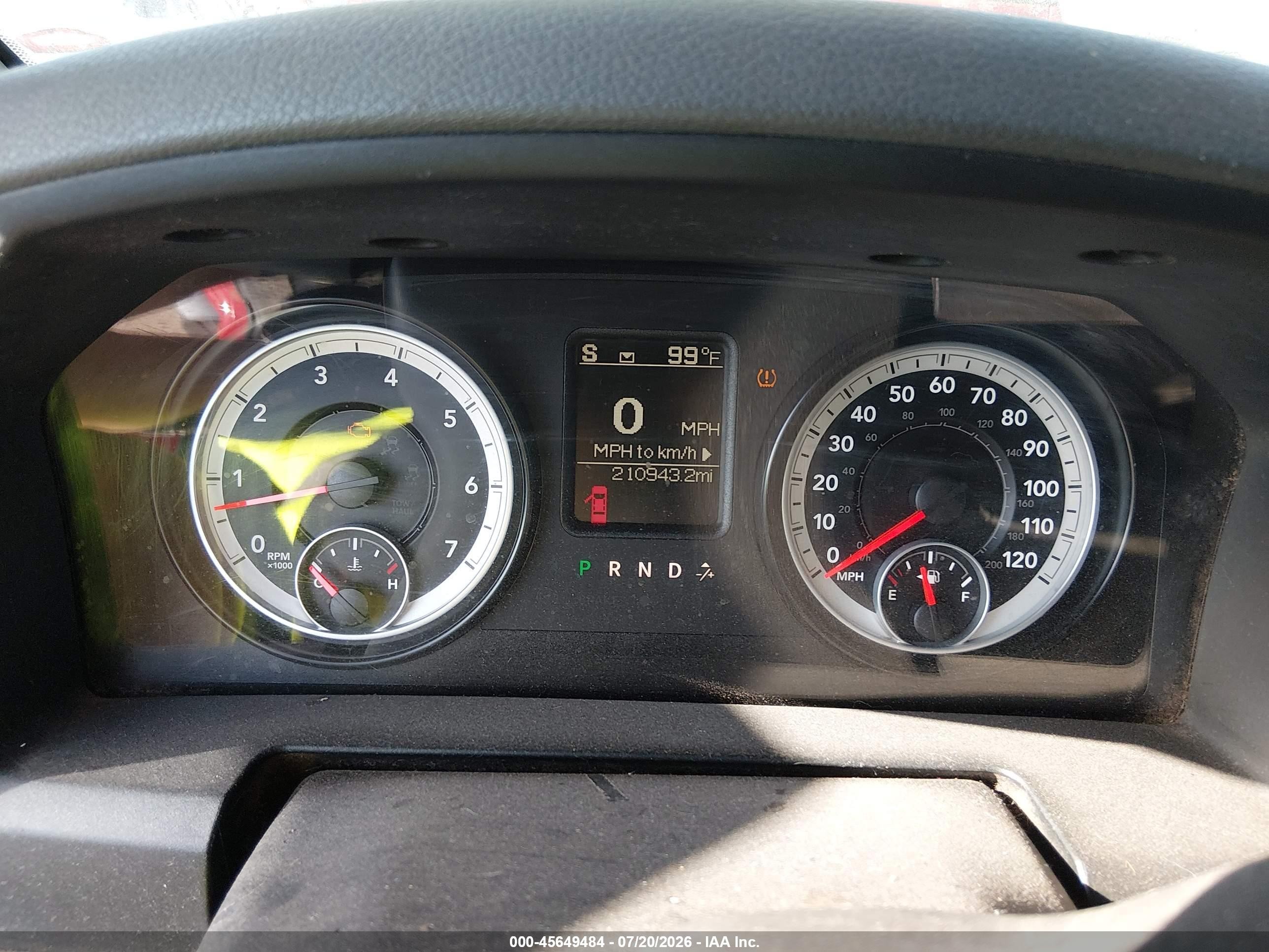 2014 Ram 1500 VIN 1C6RR7GT6ES359734 IAAI salvage auction — Hail, Salvage (Kansas), sold $3,100 on 2026-09-27 (photo 7)
