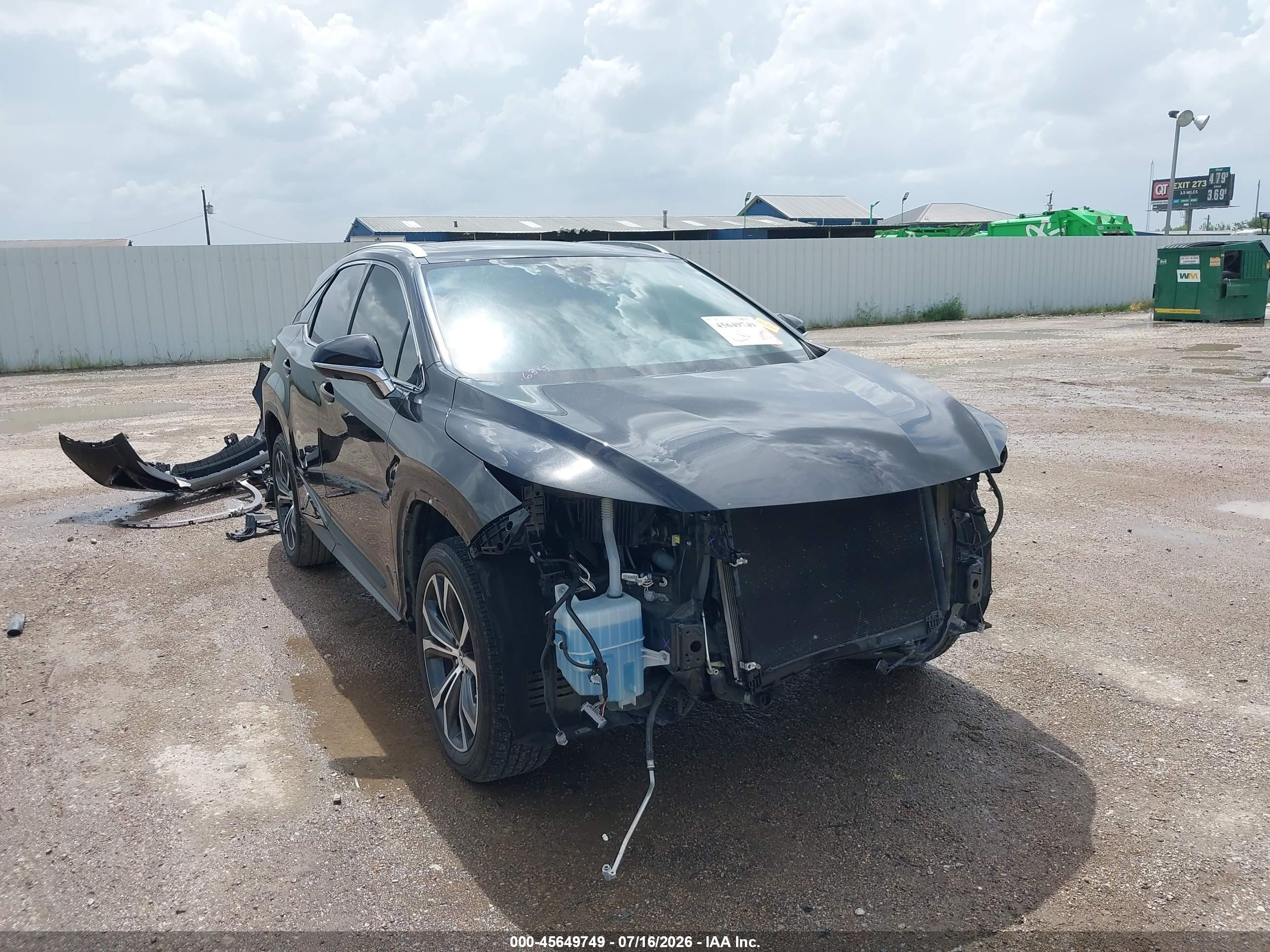 2022 Lexus RX 350 VIN 2T2HZMAAXNC243248 — IAAI salvage auction photo