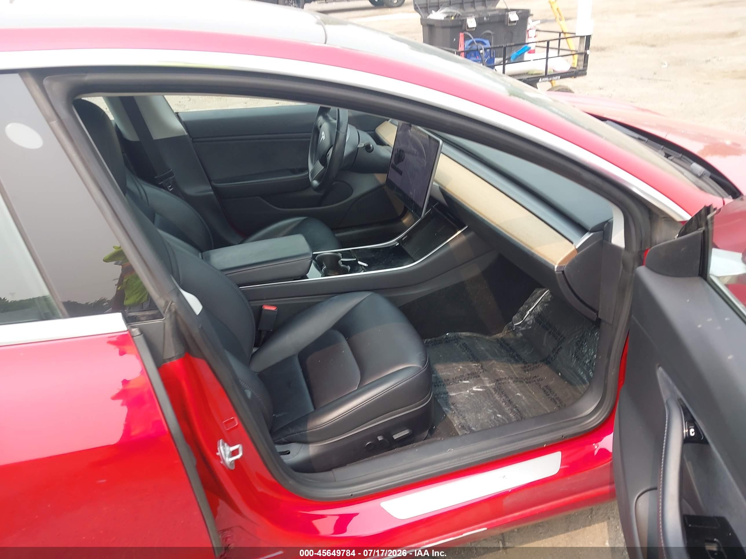 2018 Tesla Model 3 VIN 5YJ3E1EA6JF122970 IAAI salvage auction — Front & Rear, Salvage (Virginia), sold $3,200 on 2026-09-03 (photo 5)