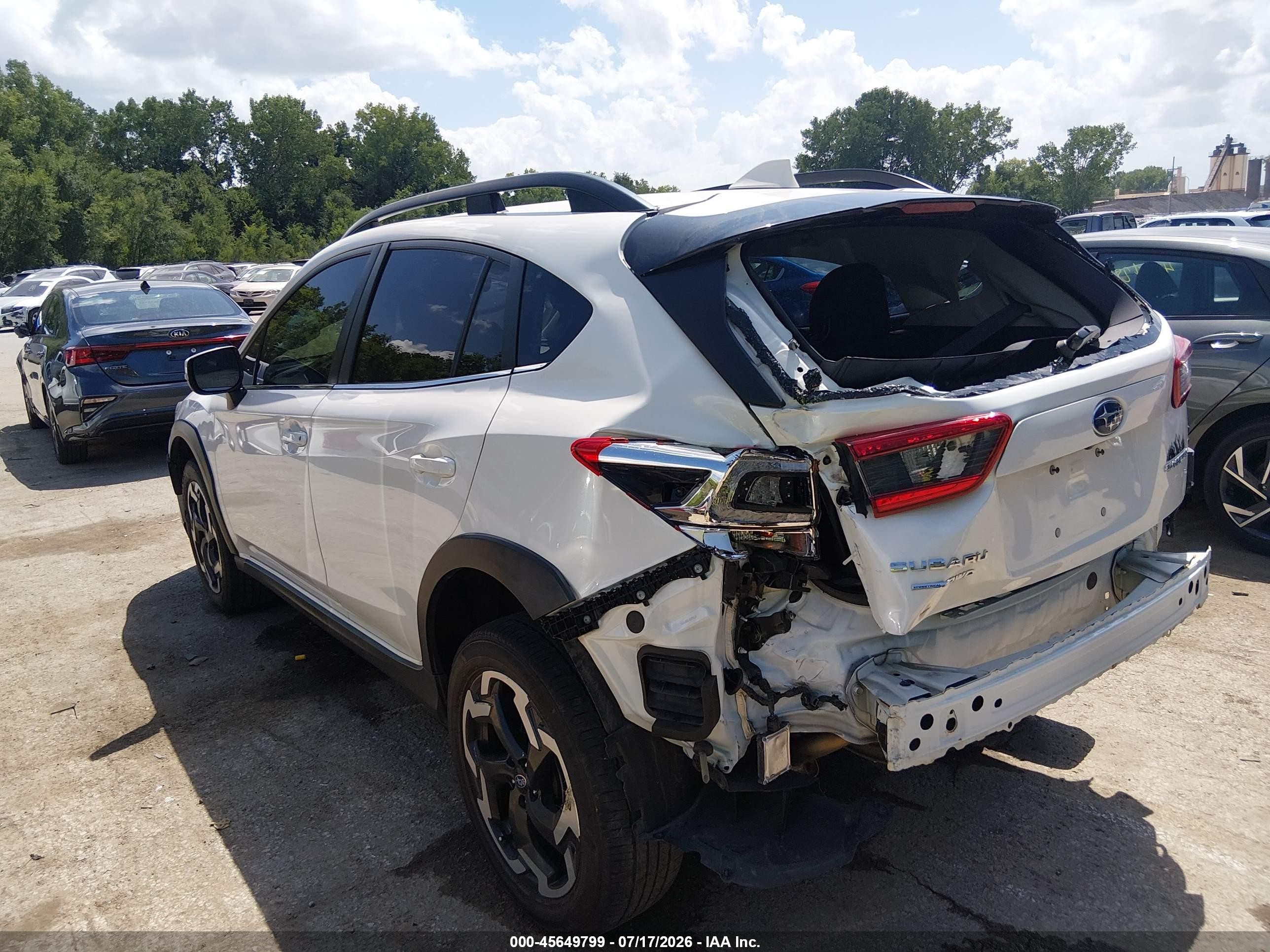 2021 Subaru Xv VIN JF2GTHMC1MH309073 IAAI salvage auction — Rear End, Salvage (Kansas), sold $2,800 on 2026-09-09 (photo 3)