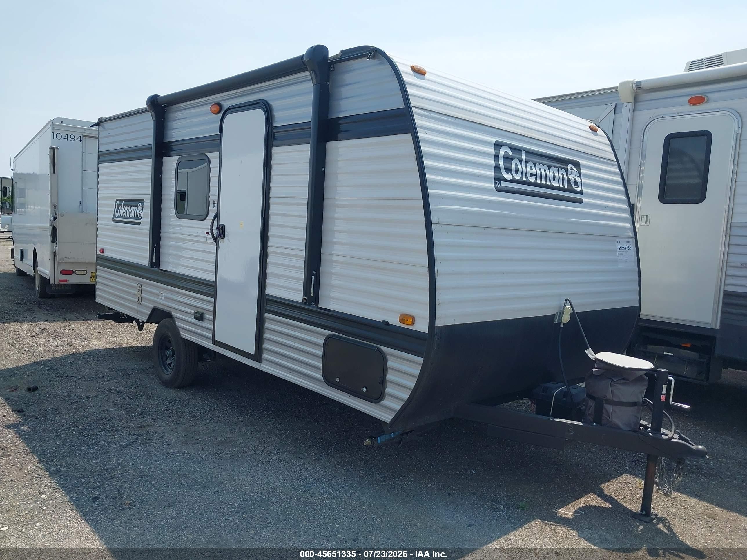 2025 Keystone Coleman VIN 4YDTCMG14SH930088 IAAI salvage auction — Hail, Clear (North Dakota), sold $4,550 on 2026-09-20 (photo 1)