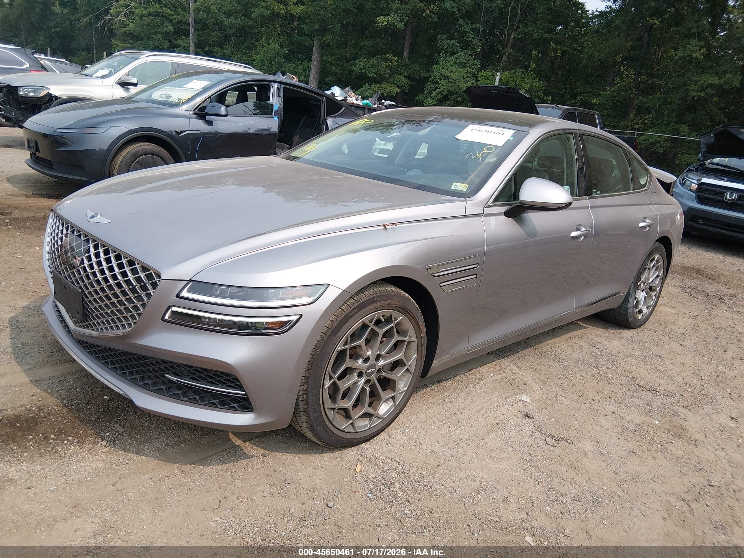 2024 Genesis G80 VIN KMTGB4SC5RU219891 IAAI salvage auction — Rear End, Salvage - Greater Than 75% (Maryland), sold $11,000 on 2026-09-09 (photo 2)