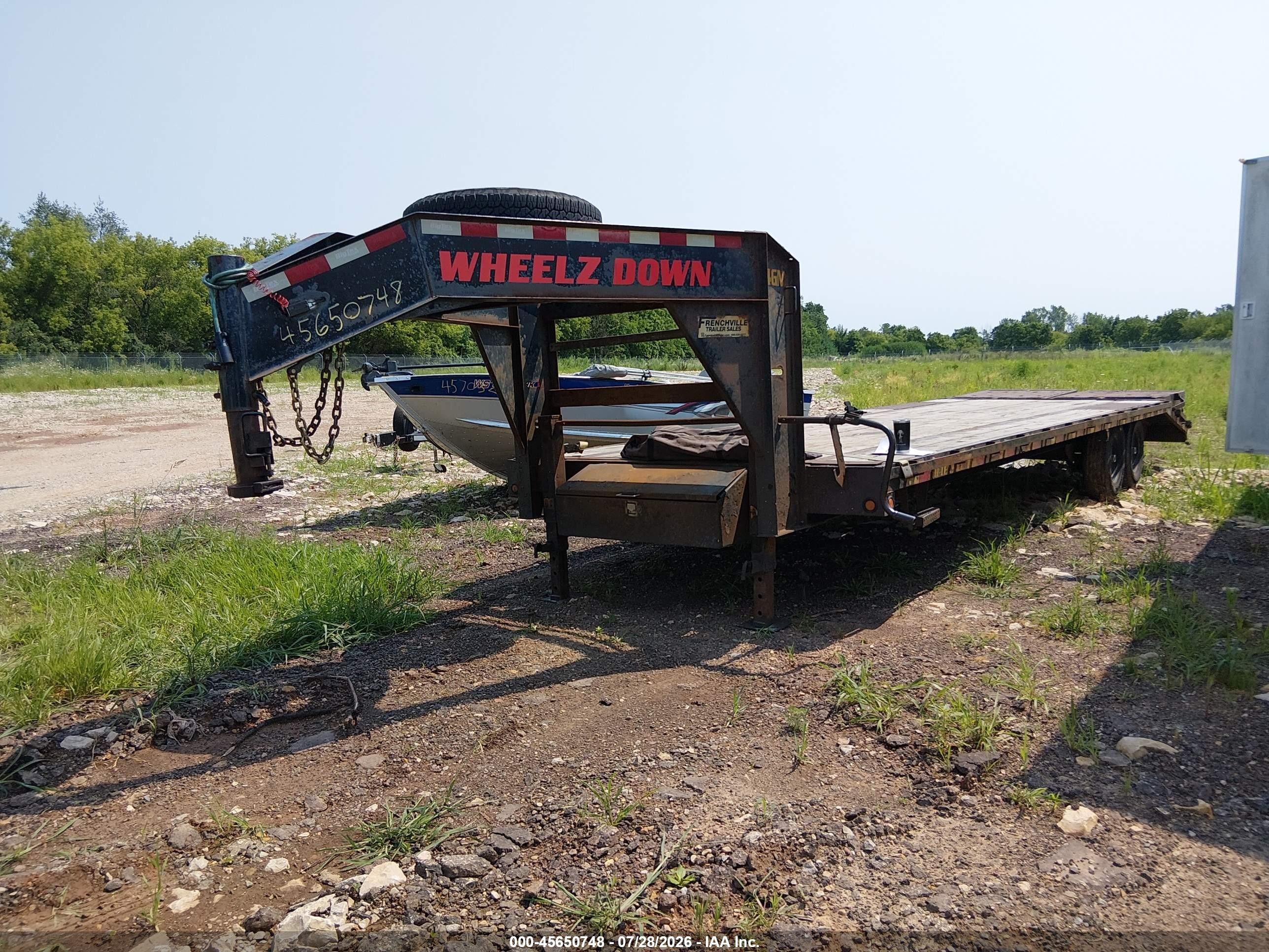 2022 Big Tex Trailer Co Inc Flatbed Gooseneck VIN 16V3F3821N6125004 IAAI salvage auction — Frame Damage, Junk Bill Of Sale Mv2459 (Wisconsin), sold $1,375 on 2026-09-24 (photo 2)