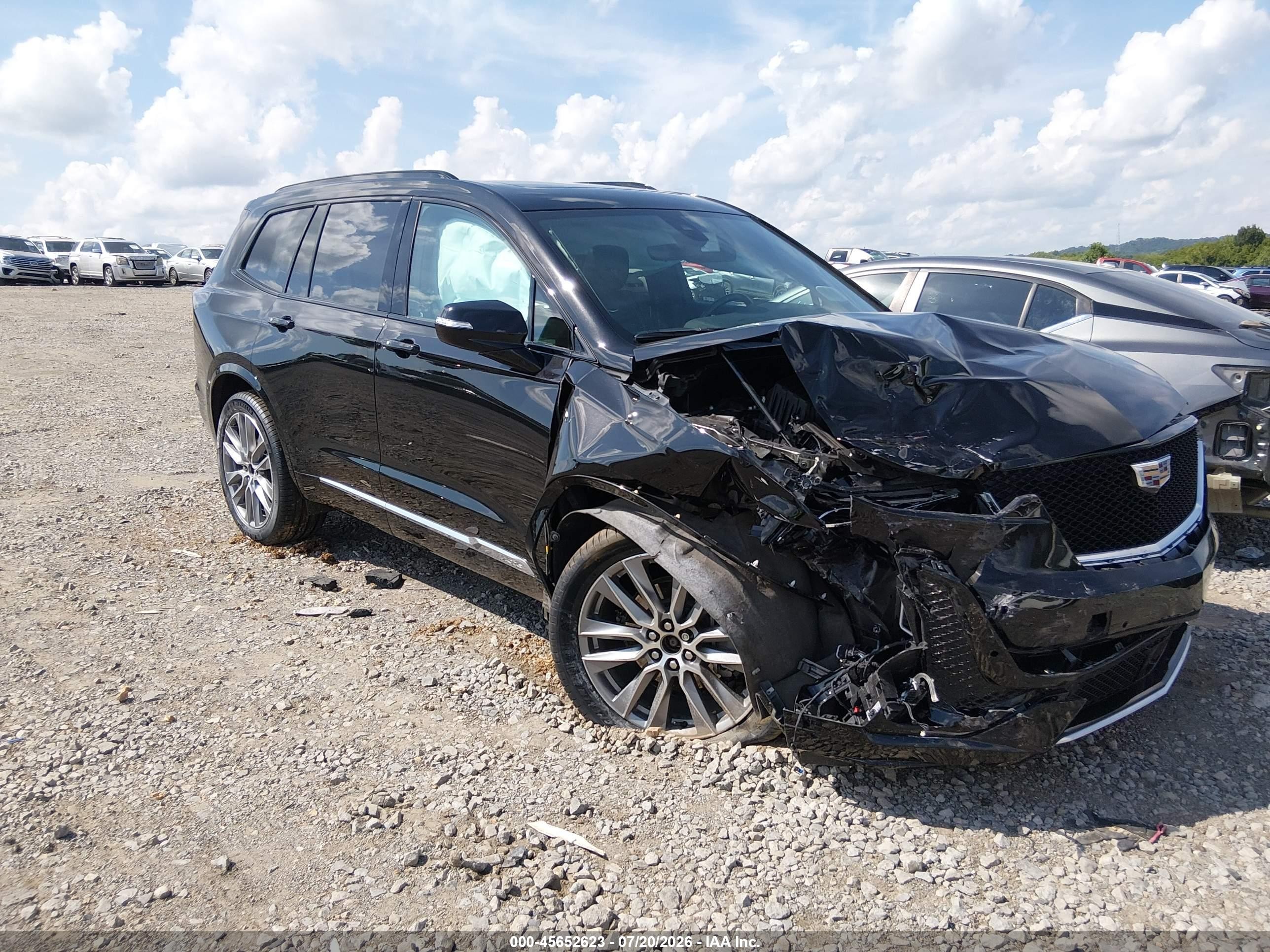 2020 Cadillac XT6 VIN 1GYKPGRS6LZ237703 IAAI salvage auction — Front End, Salvage (Tennessee), sold $7,700 on 2026-09-14 (photo 1)