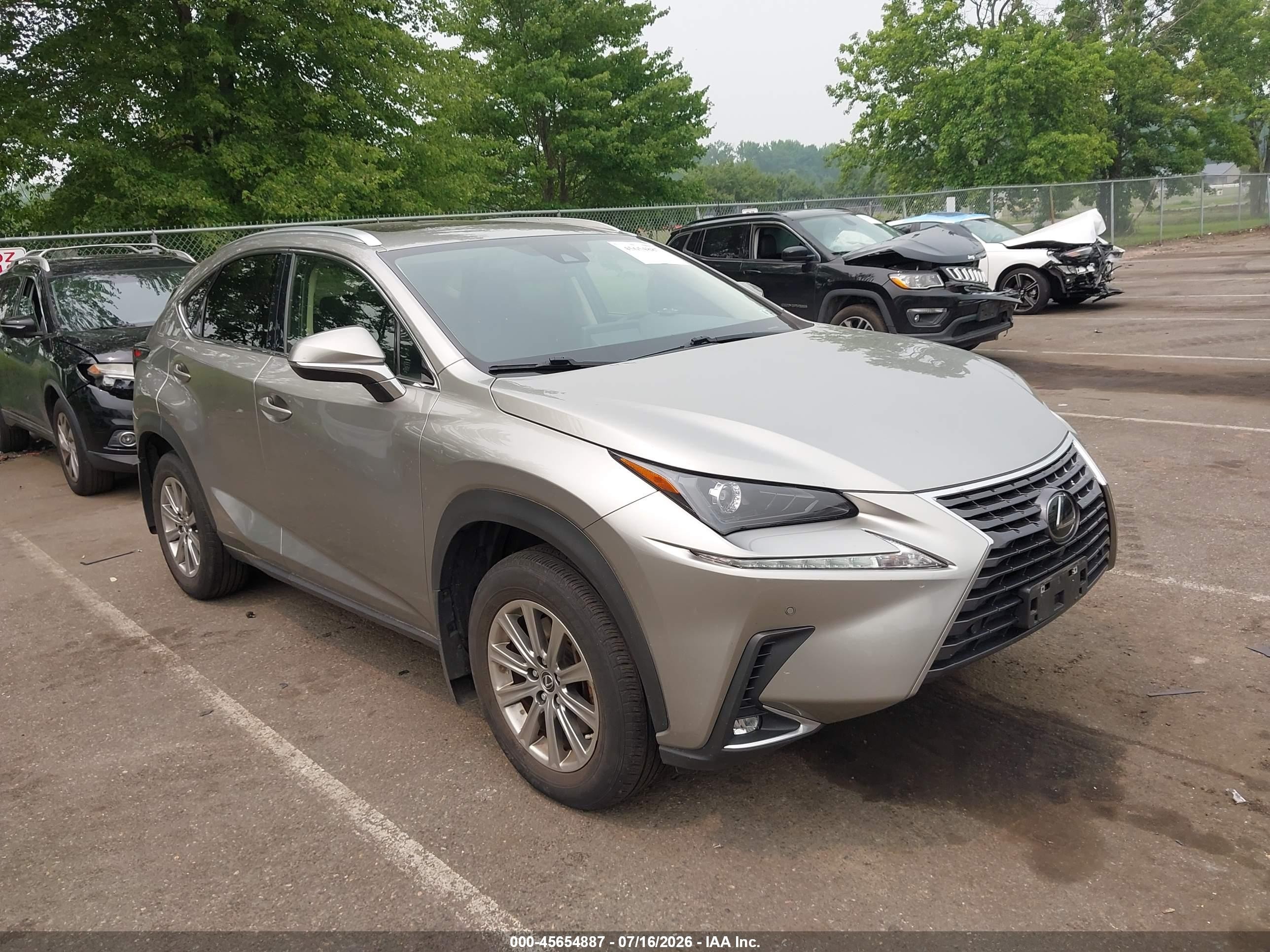2021 Lexus NX 300 VIN JTJDARDZ4M5029180 — IAAI salvage auction photo