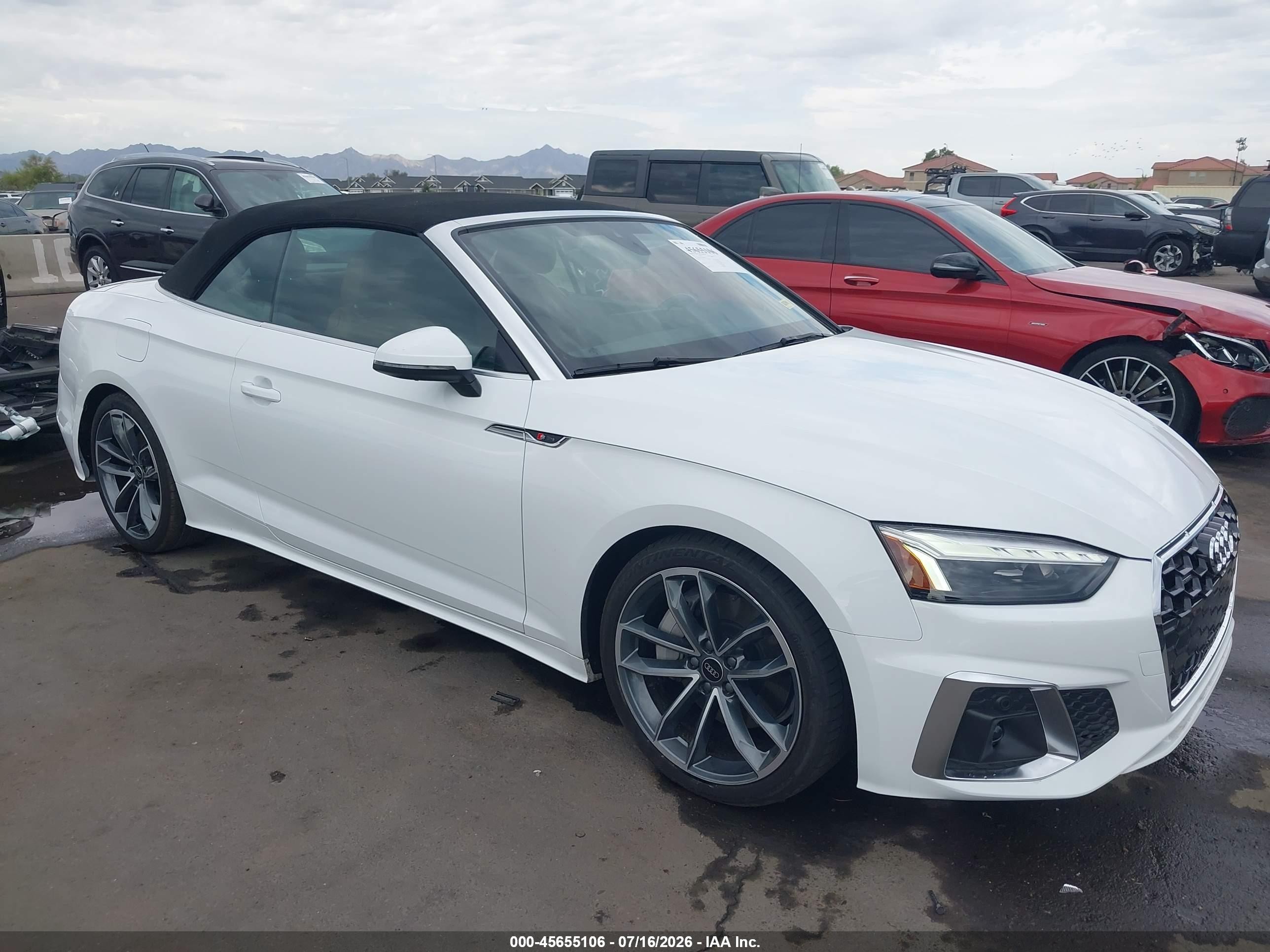 2024 Audi A5 VIN WAU4AGF53RN008715 IAAI salvage auction — Rear End, Salvage (Arizona), sold $24,725 on 2026-08-17 (photo 1)