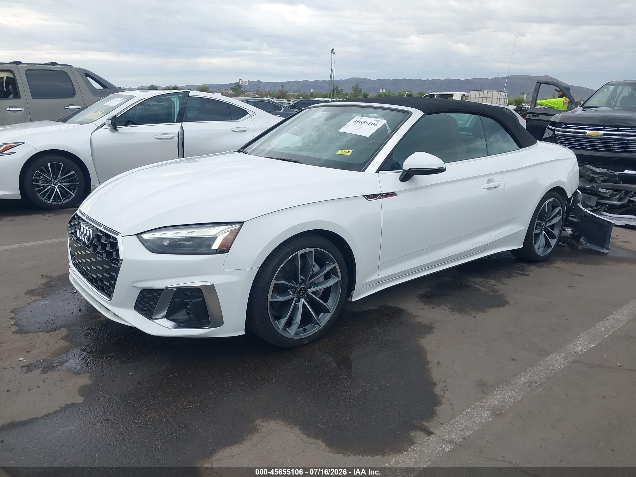 2024 Audi A5 VIN WAU4AGF53RN008715 IAAI salvage auction — Rear End, Salvage (Arizona), sold $24,725 on 2026-08-17 (photo 2)