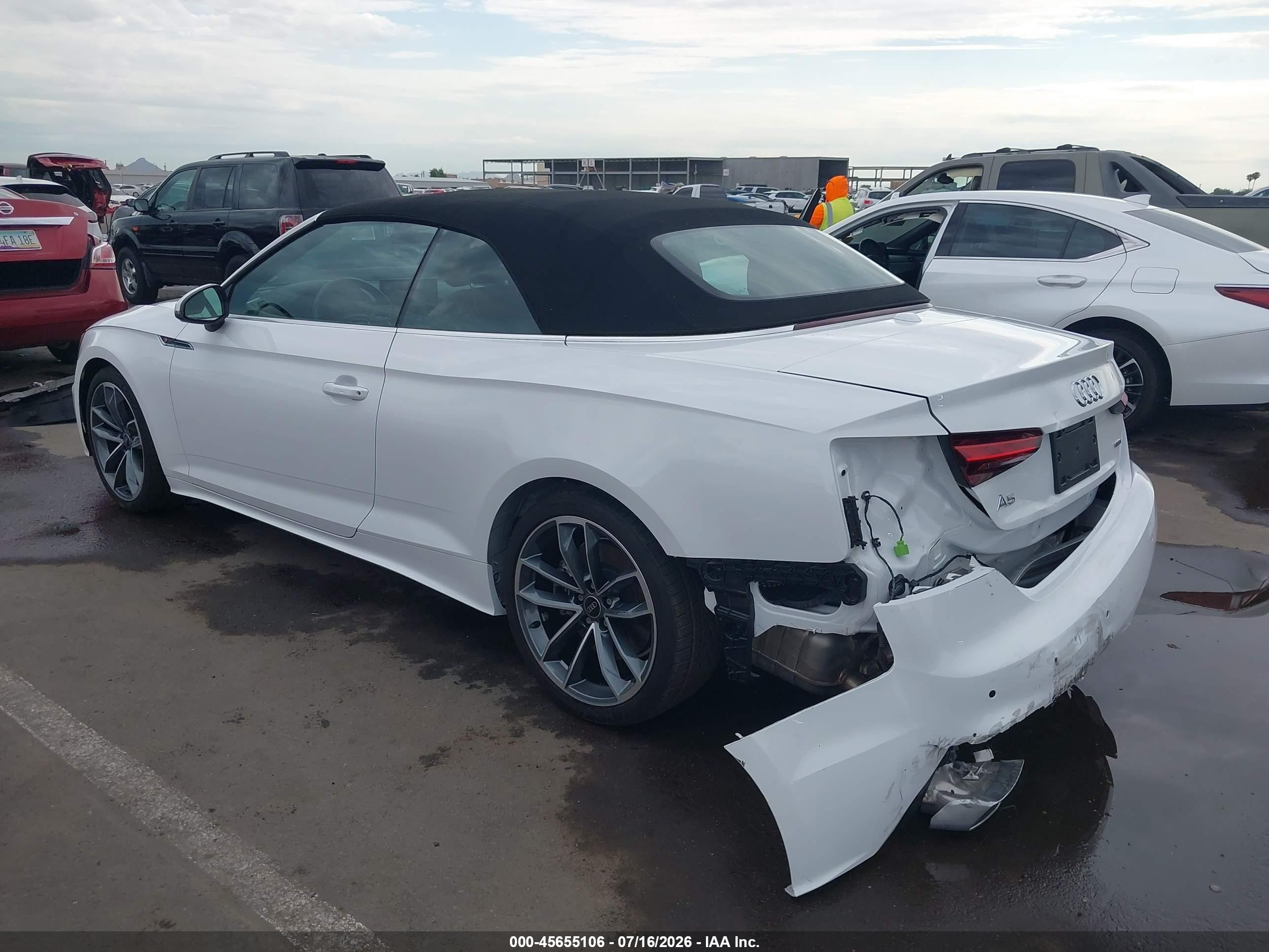 2024 Audi A5 VIN WAU4AGF53RN008715 IAAI salvage auction — Rear End, Salvage (Arizona), sold $24,725 on 2026-08-17 (photo 3)