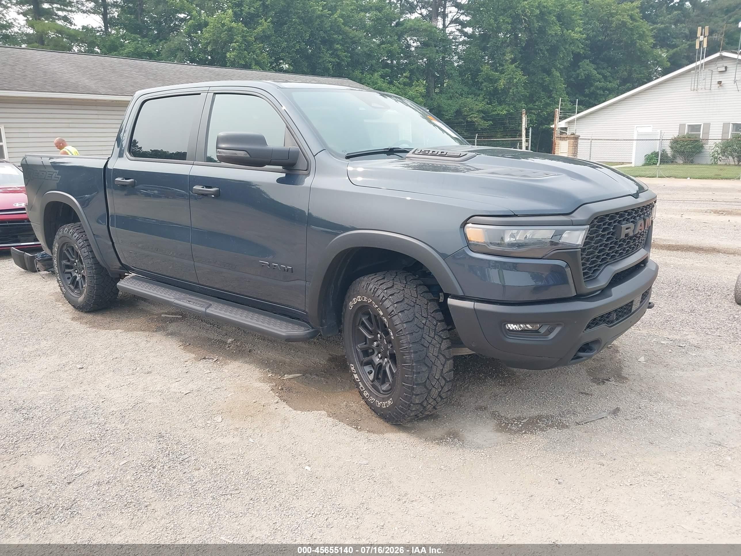 2025 Ram 1500 VIN 1C6SRFLP1SN633551 IAAI salvage auction — Rear End, Salvage (Ohio), sold $26,250 on 2026-09-11 (photo 1)