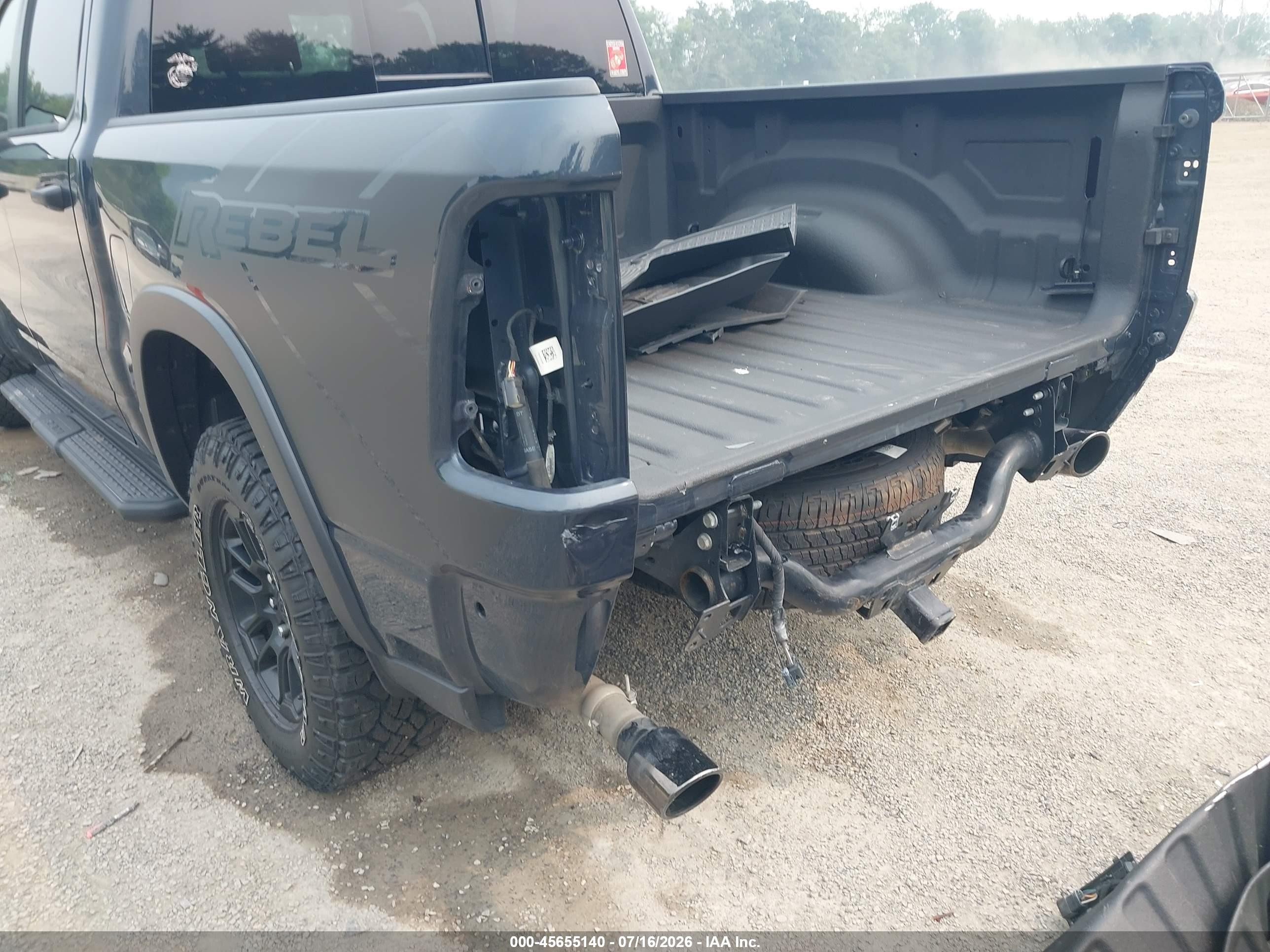 2025 Ram 1500 VIN 1C6SRFLP1SN633551 IAAI salvage auction — Rear End, Salvage (Ohio), sold $26,250 on 2026-09-11 (photo 6)