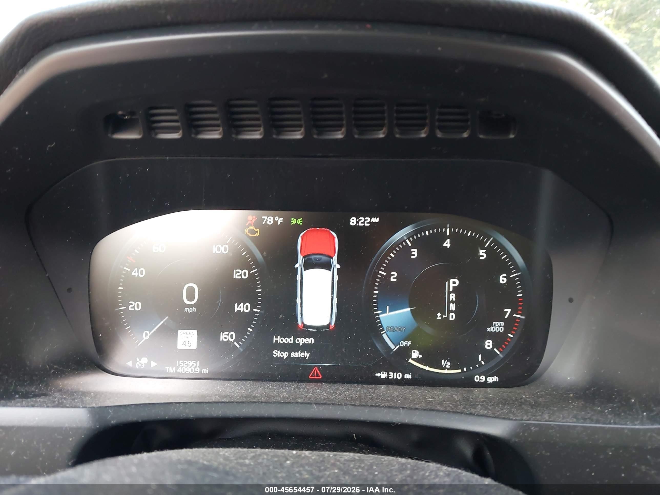 2016 Volvo XC90 VIN YV4A22PK9G1091742 IAAI salvage auction — Unknown, Salvage (Idaho), sold $4,450 on 2026-09-13 (photo 7)