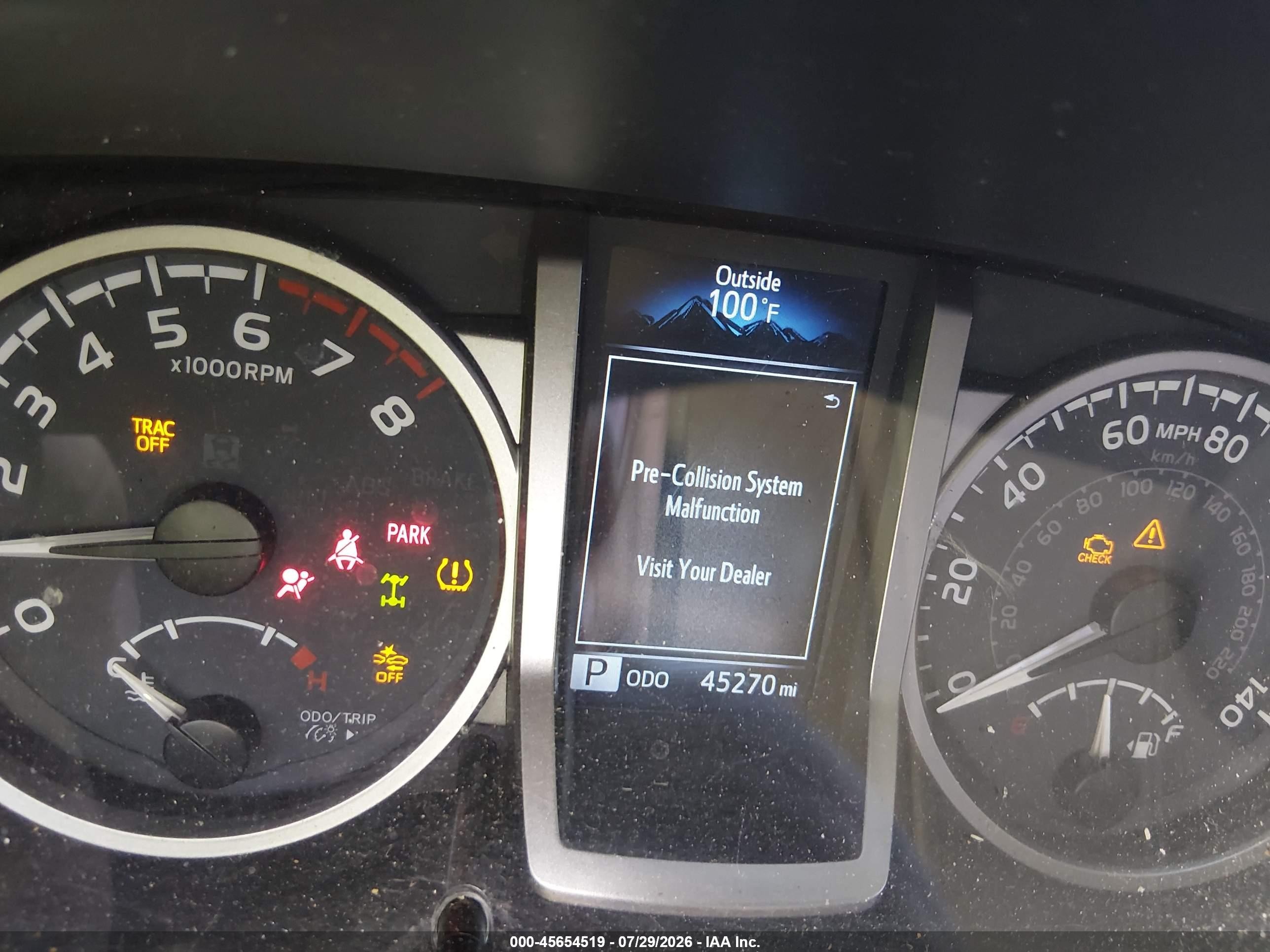 2023 Toyota Tacoma VIN 3TYSZ5AN9PT154529 IAAI salvage auction — Front End, Salvage (New Mexico), sold $9,750 on 2026-10-03 (photo 7)