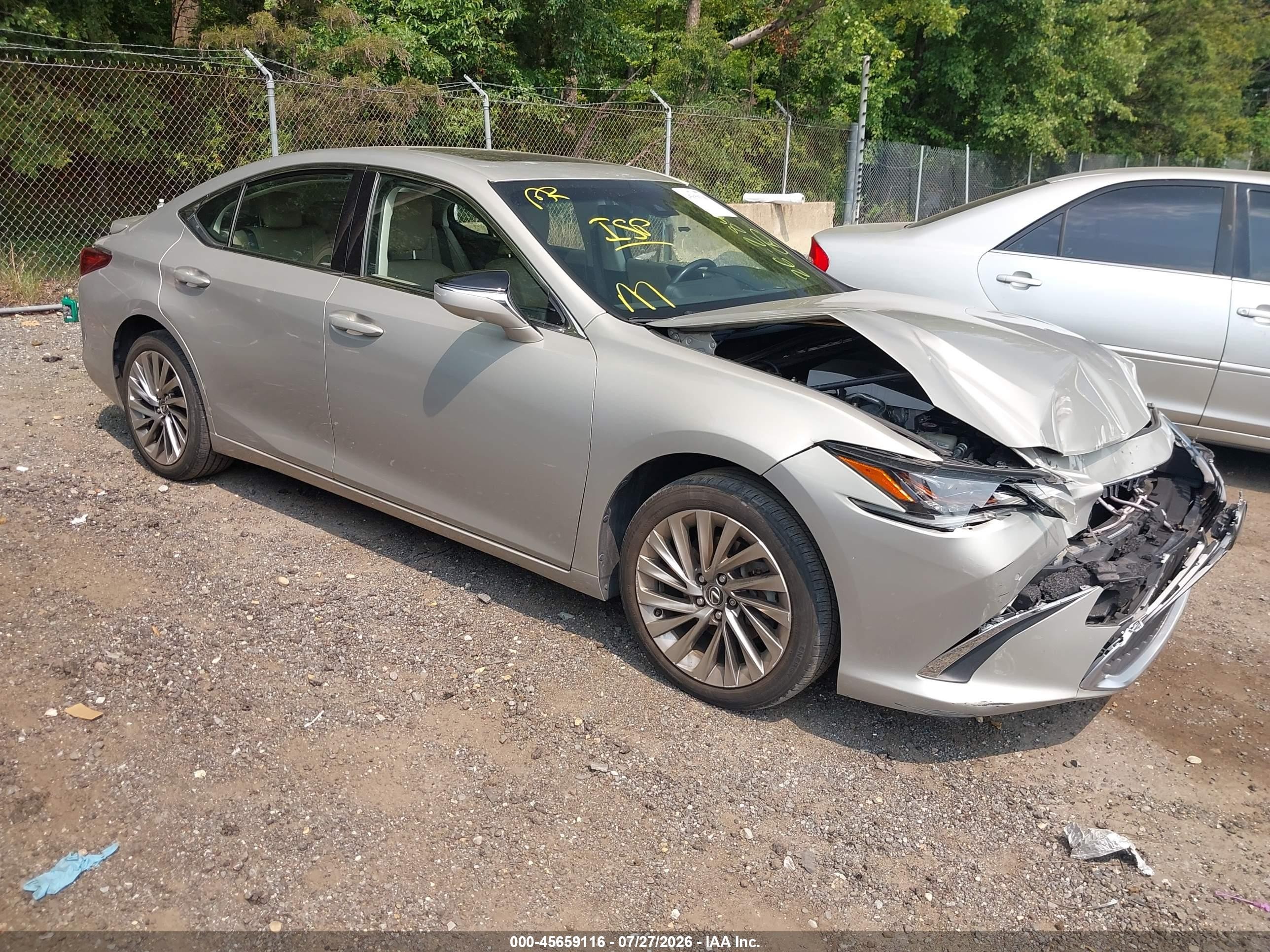 2019 Lexus ES 300h VIN JTHB21B1XK2013312 — IAAI salvage auction photo