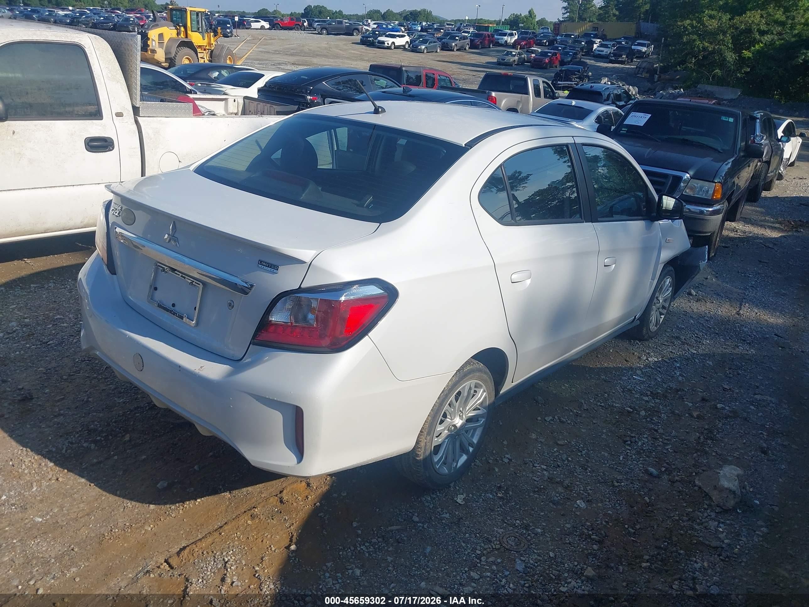 2024 Mitsubishi Mirage VIN ML32FUFJ7RHF07660 IAAI salvage auction — Front End, Salvage (Georgia), sold $2,800 on 2026-09-16 (photo 4)