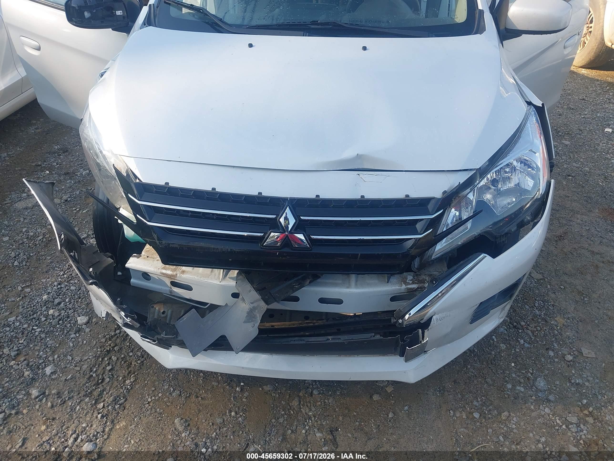 2024 Mitsubishi Mirage VIN ML32FUFJ7RHF07660 IAAI salvage auction — Front End, Salvage (Georgia), sold $2,800 on 2026-09-16 (photo 6)