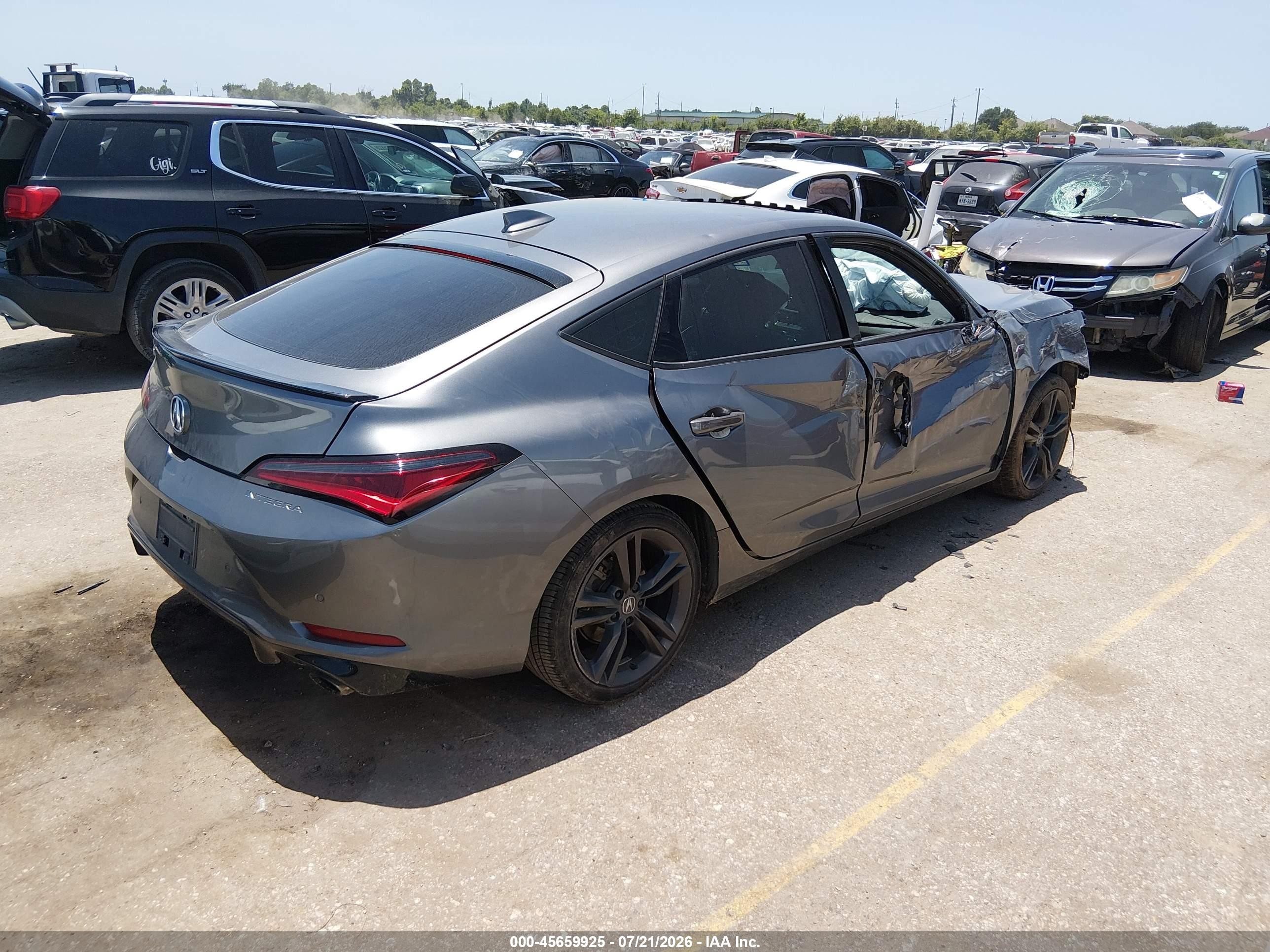 2023 Acura Integra VIN 19UDE4H66PA023226 IAAI salvage auction — Front End, Salvage (Texas), sold $3,600 on 2026-09-14 (photo 4)