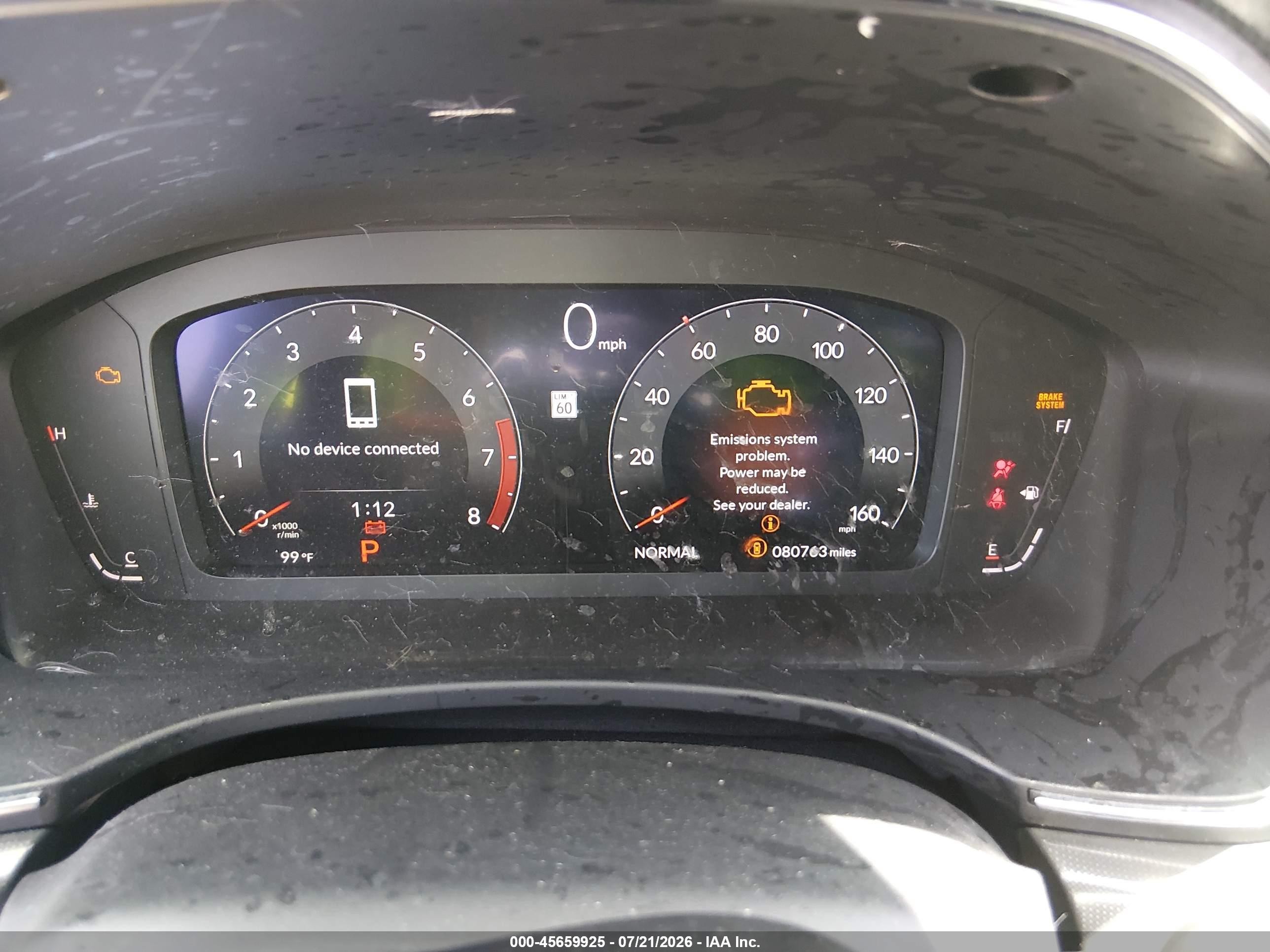 2023 Acura Integra VIN 19UDE4H66PA023226 IAAI salvage auction — Front End, Salvage (Texas), sold $3,600 on 2026-09-14 (photo 7)