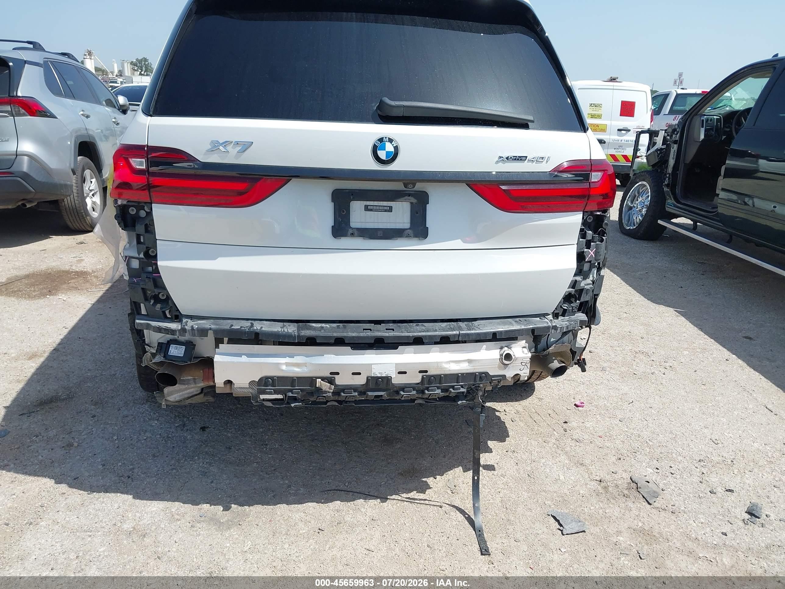 2021 BMW X7 VIN 5UXCW2C04M9H78517 IAAI salvage auction — Rear End, Original (Texas), sold $22,000 on 2026-08-25 (photo 6)