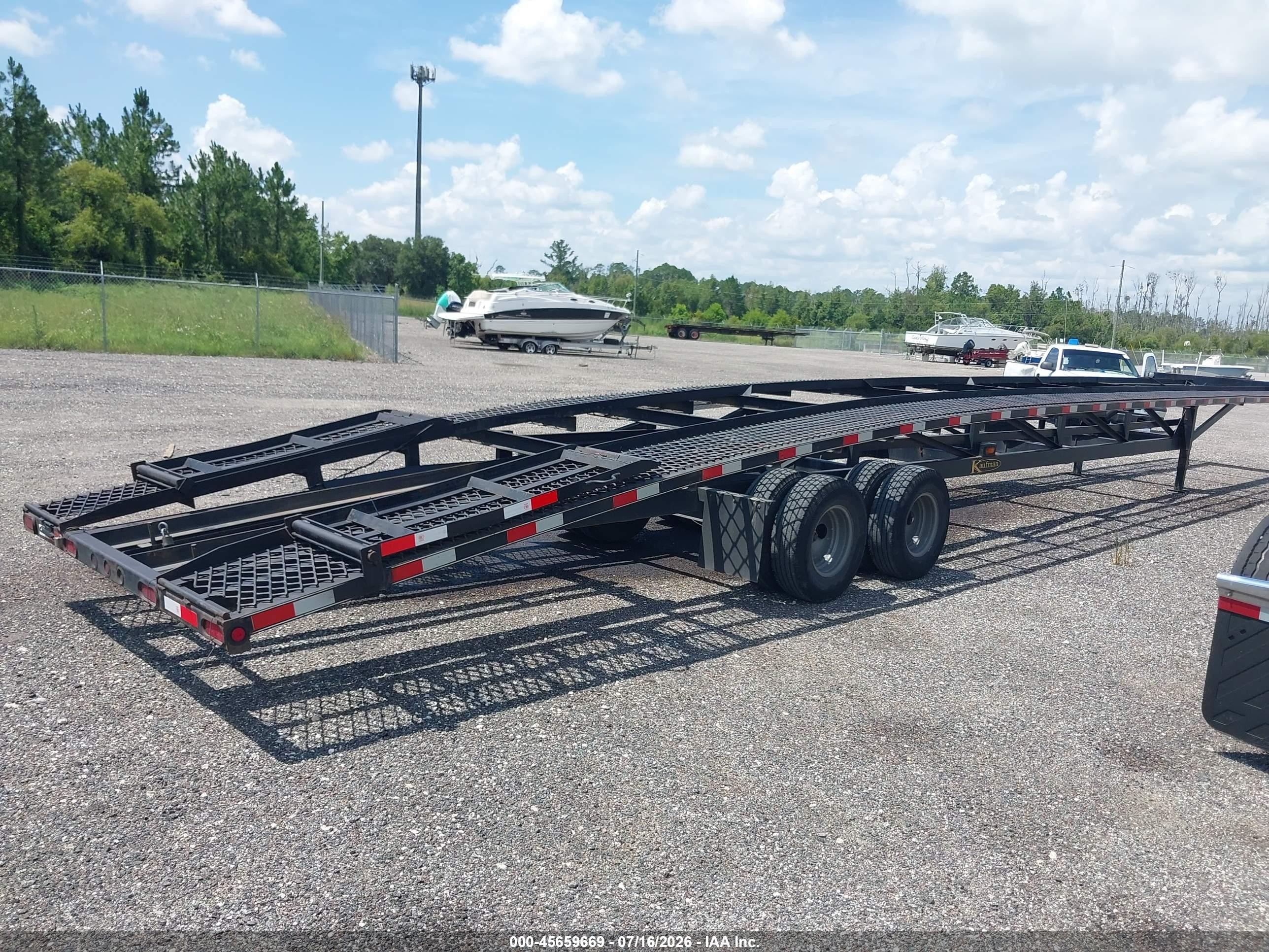 2024 Kaufman trailers Kaufman trailers VIN 7UZFW5322RL003491 IAAI salvage auction — Front End, Clear (Florida), sold $1,400 on 2026-07-21 (photo 4)