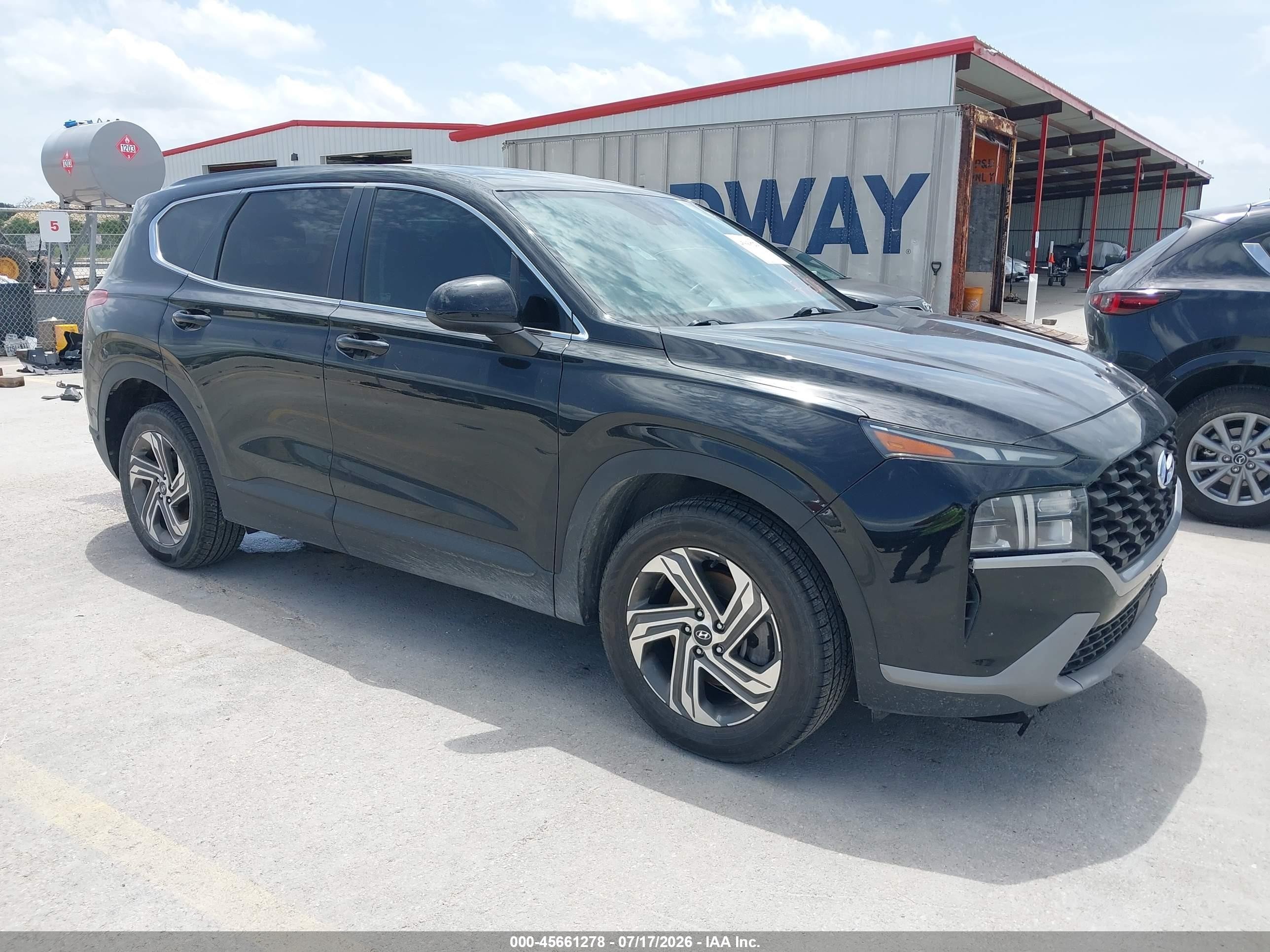 2021 Hyundai Santa Fe VIN 5NMS14AJ3MH309228 — IAAI salvage auction photo