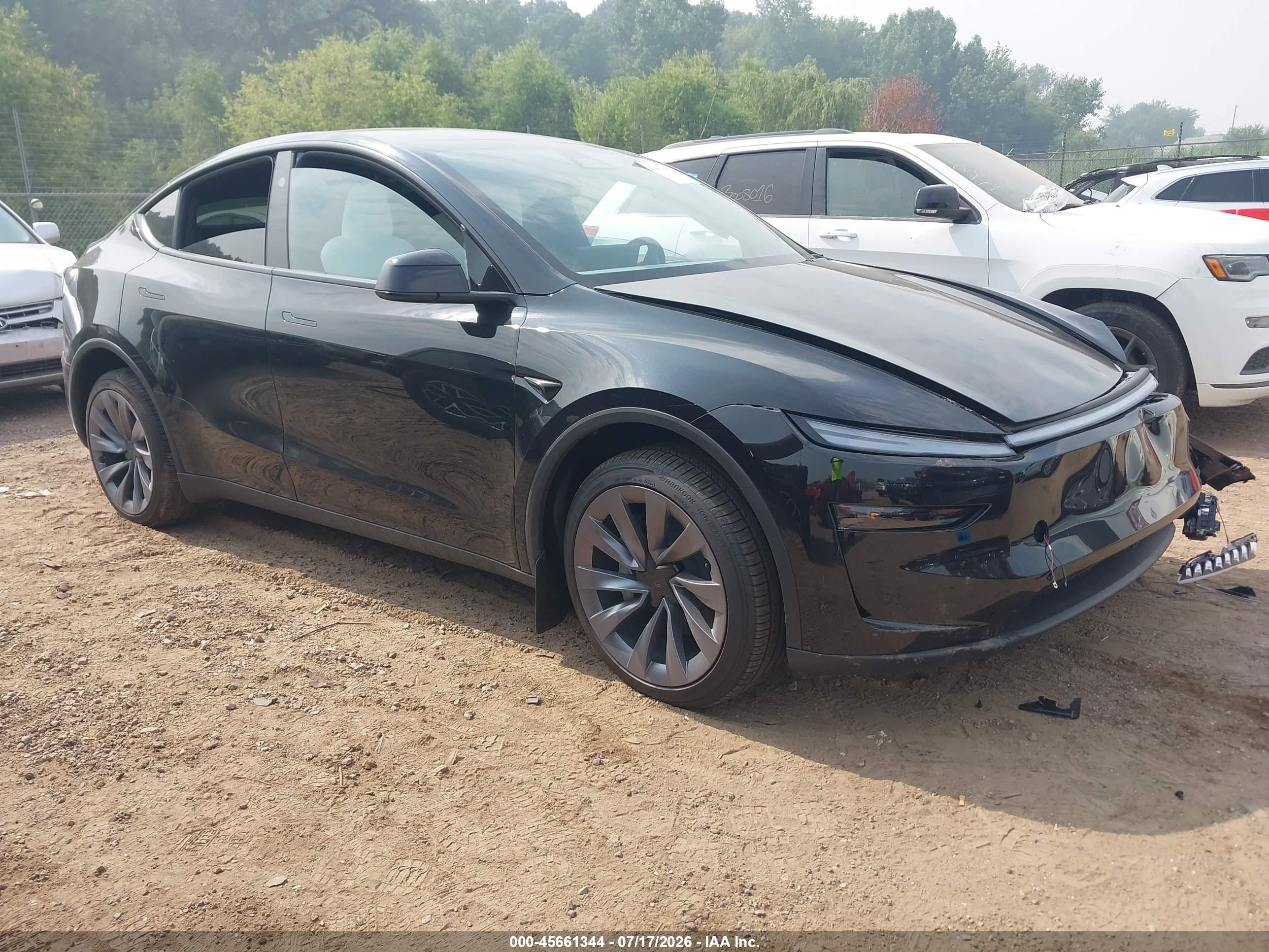 2026 Tesla Model y VIN 7SAYGDED3TF635854 IAAI salvage auction — Front End, Salvage (Illinois), sold $18,000 on 2026-10-01 (photo 1)