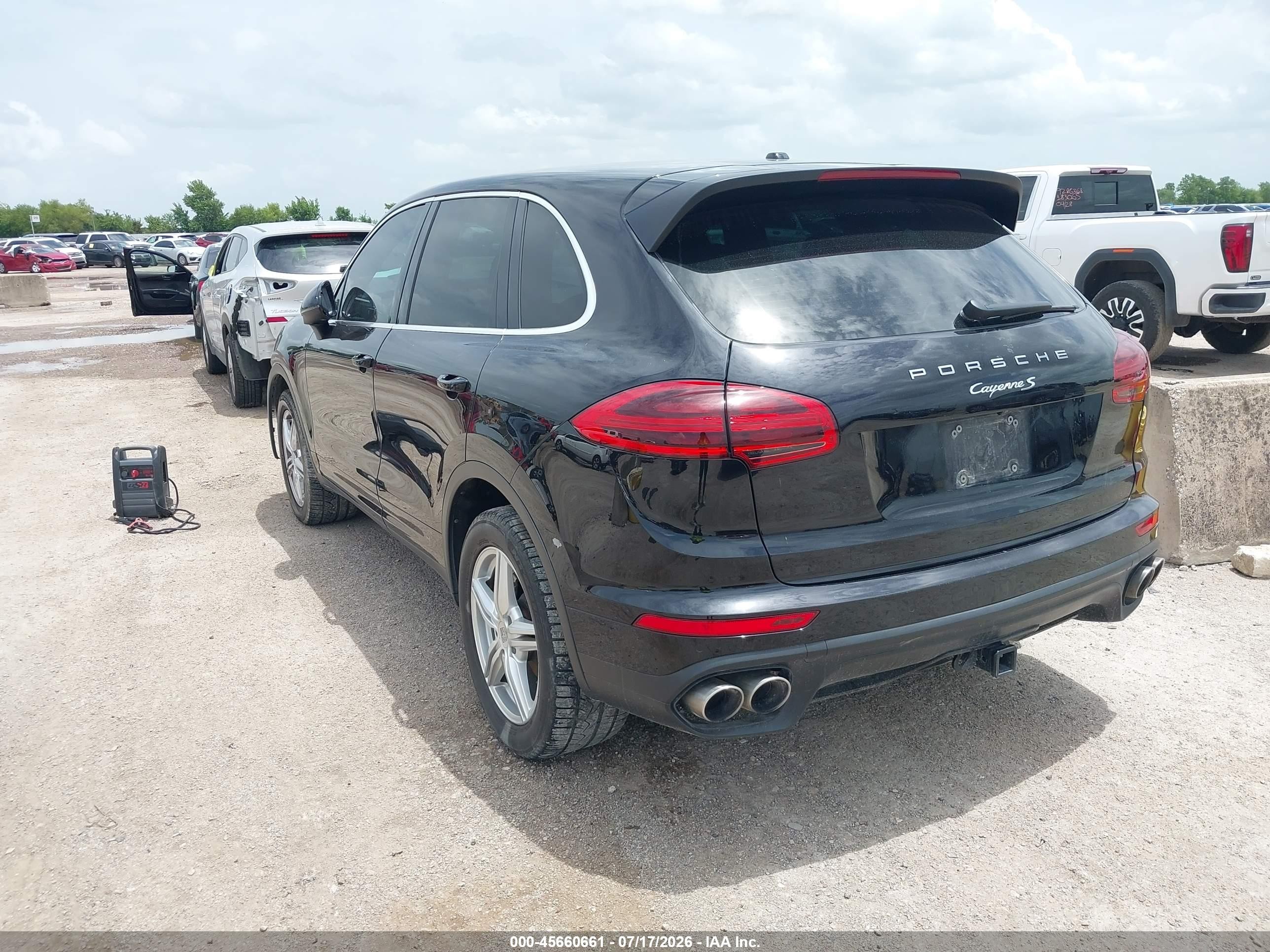 2015 Porsche Cayenne VIN WP1AB2A29FLA56213 IAAI salvage auction — Front End, Salvage (Texas), sold $2,500 on 2026-09-07 (photo 3)