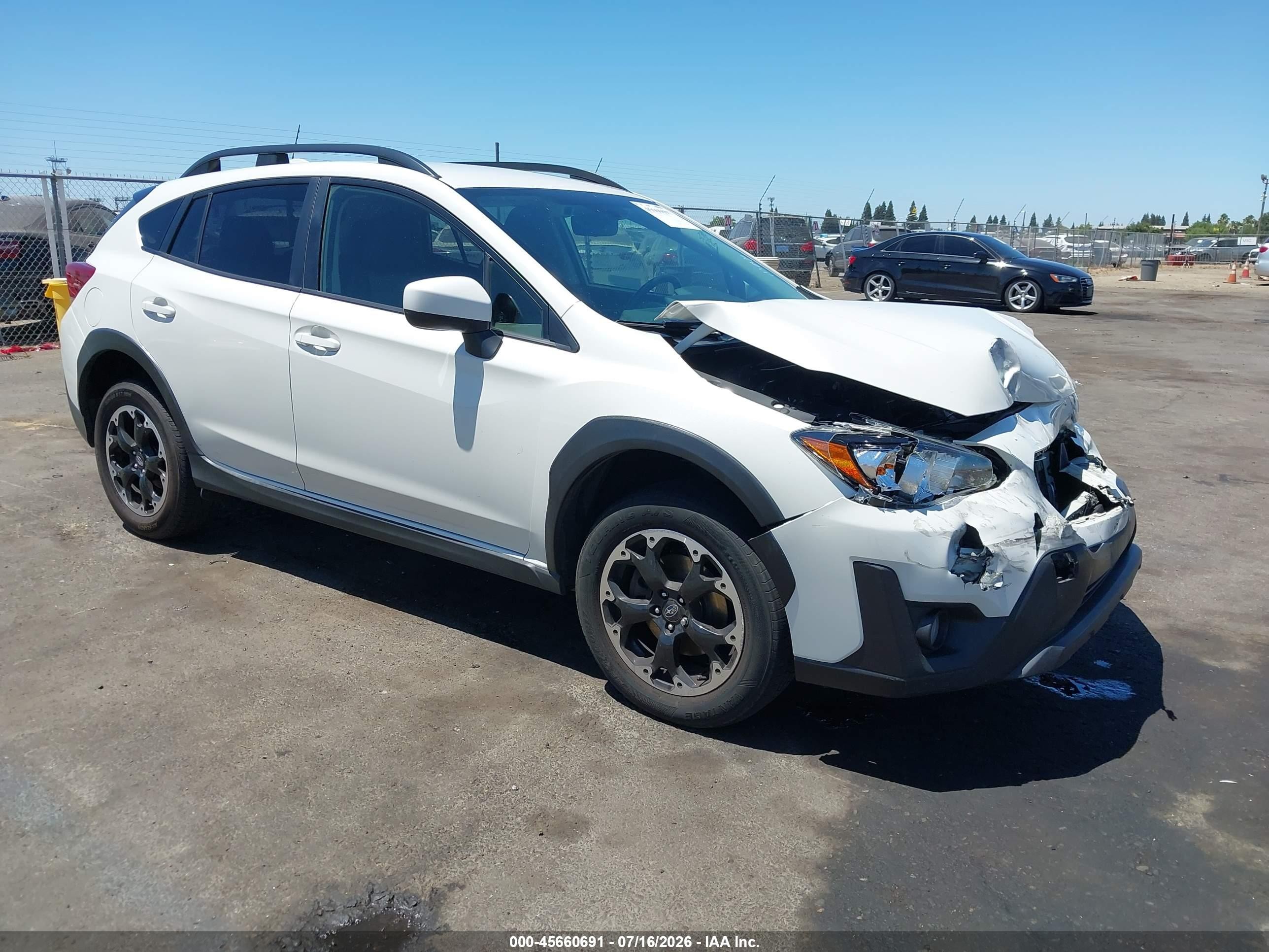 2021 Subaru Xv VIN JF2GTAPC0M8657367 IAAI salvage auction — Front End, Salvage (California), sold $2,550 on 2026-09-07 (photo 1)