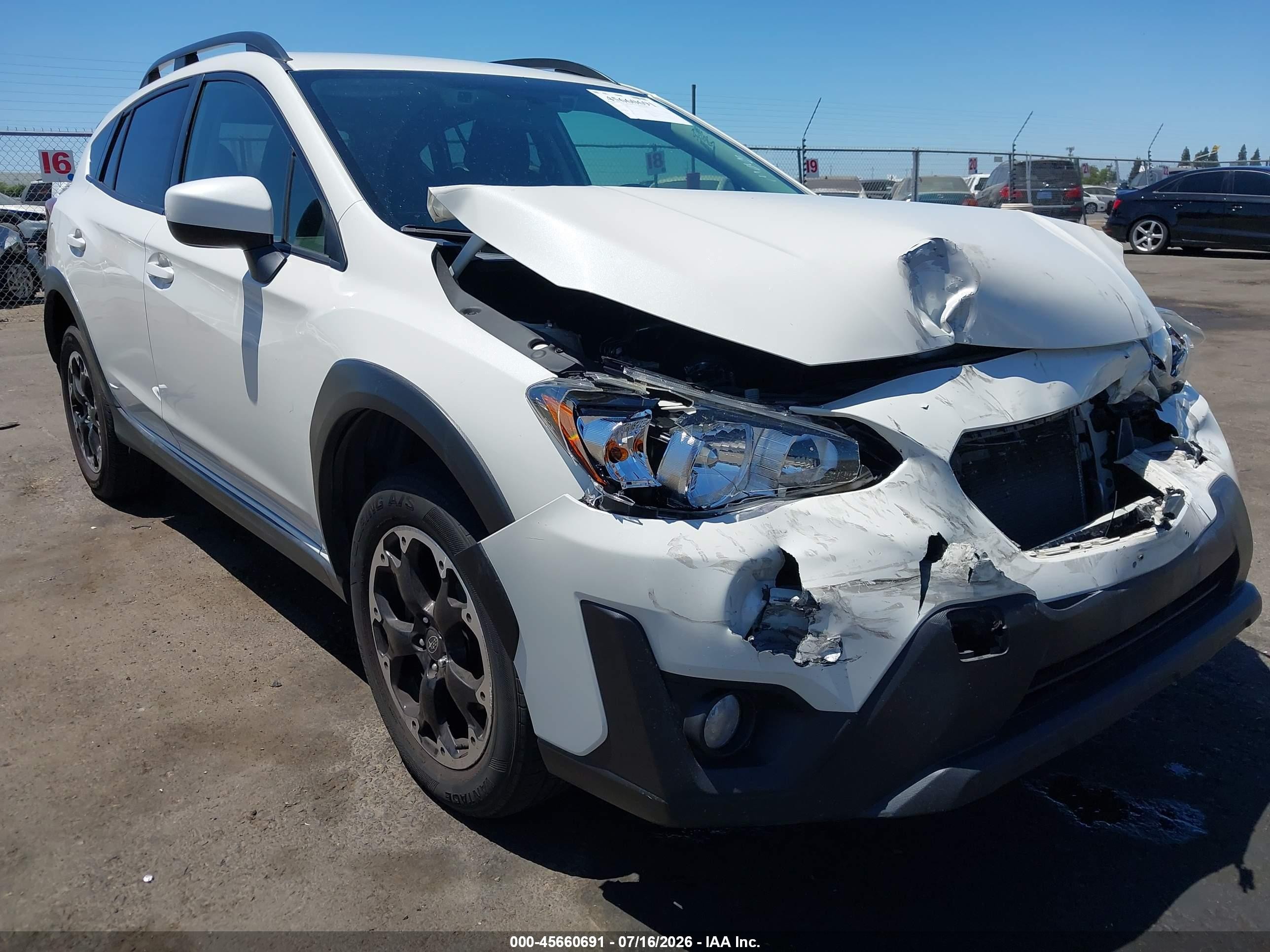 2021 Subaru Xv VIN JF2GTAPC0M8657367 IAAI salvage auction — Front End, Salvage (California), sold $2,550 on 2026-09-07 (photo 6)