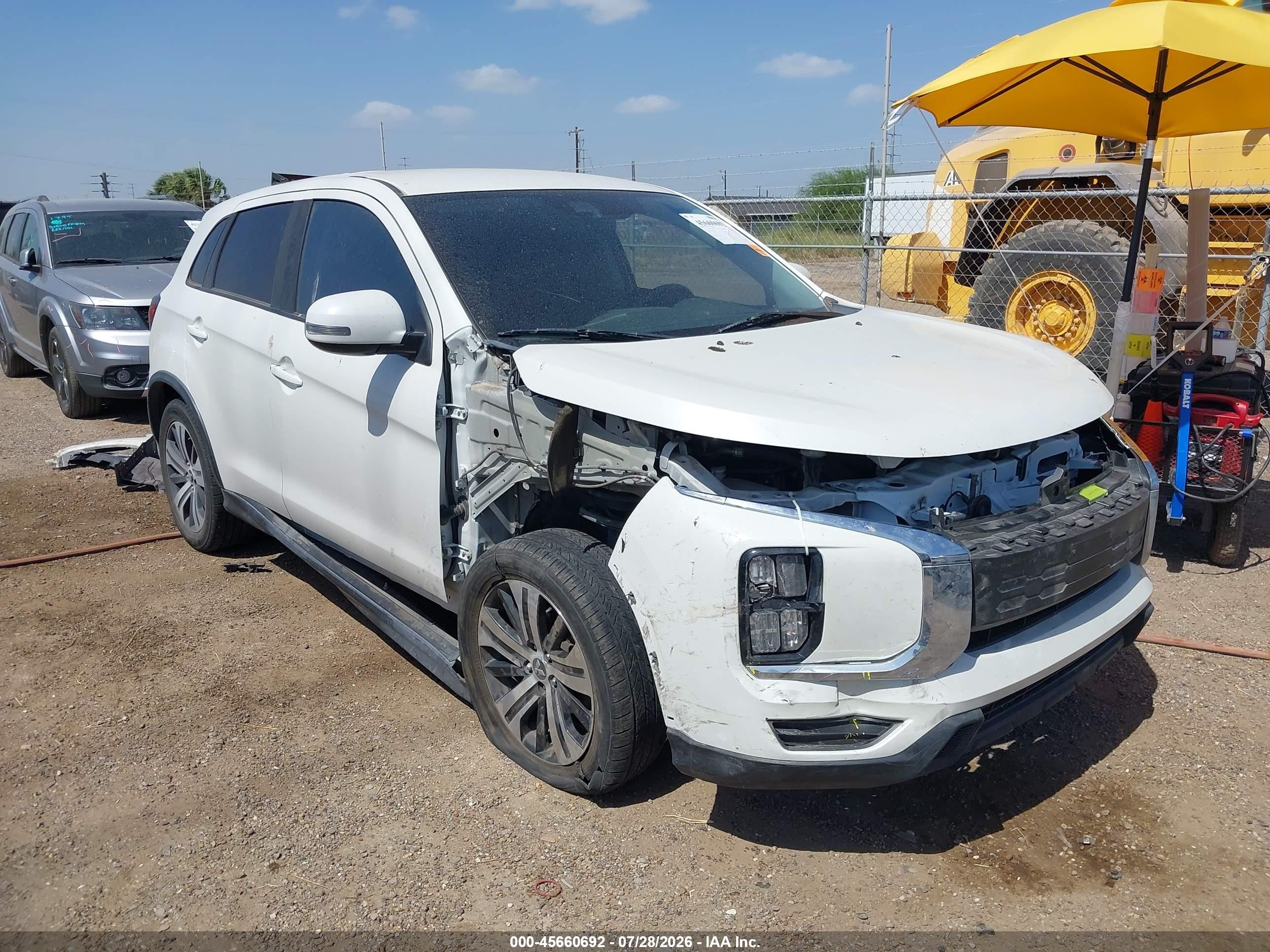 2021 Mitsubishi Outlander VIN JA4APVAU4MU019772 IAAI salvage auction — Front End, Original (Texas), sold $2,900 on 2026-09-05 (photo 6)