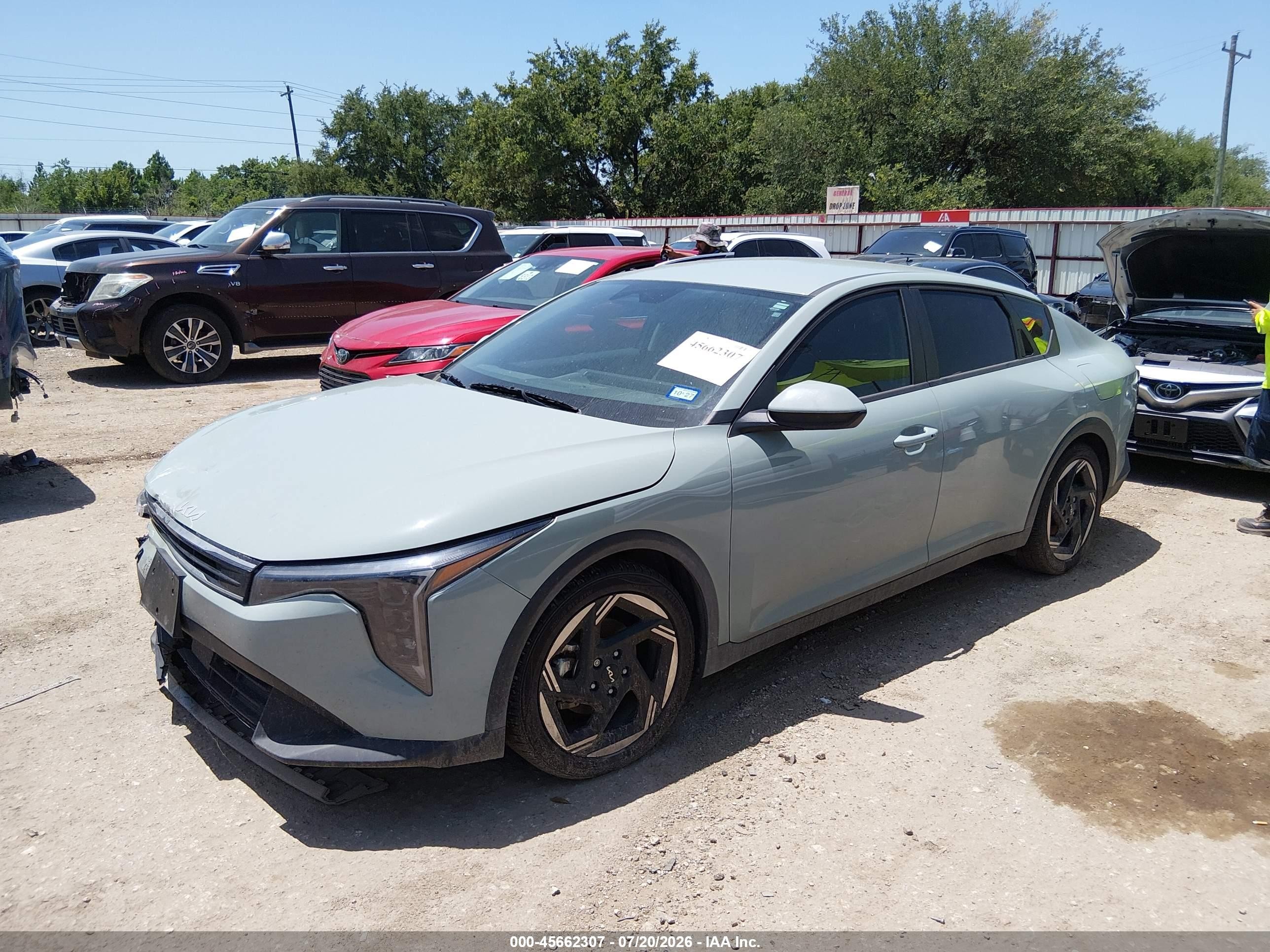 2025 Kia K4 VIN 3KPFU4DE8SE217821 IAAI salvage auction — Unknown, Salvage (Texas), sold $8,300 on 2026-10-01 (photo 2)