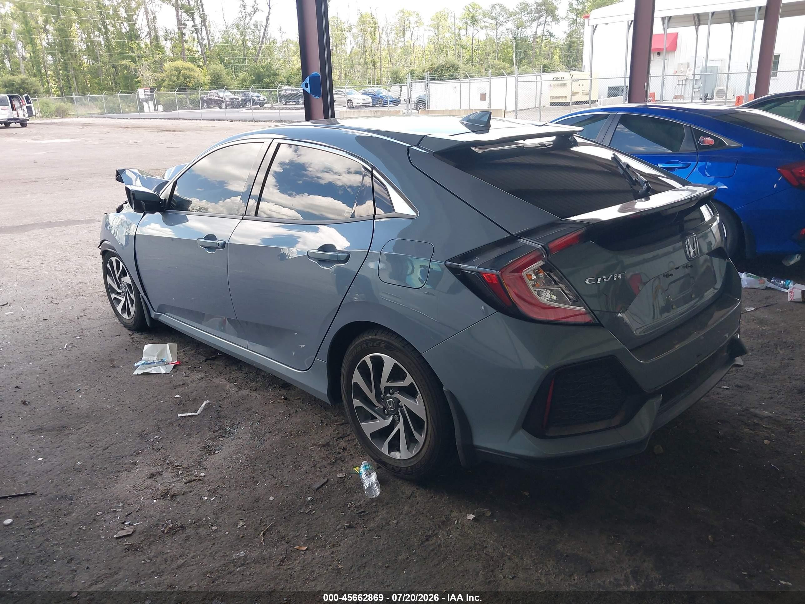 2018 Honda Civic VIN SHHFK7H21JU228836 IAAI salvage auction — Front End, Rebuildable (Florida), sold $1,100 on 2026-09-08 (photo 3)