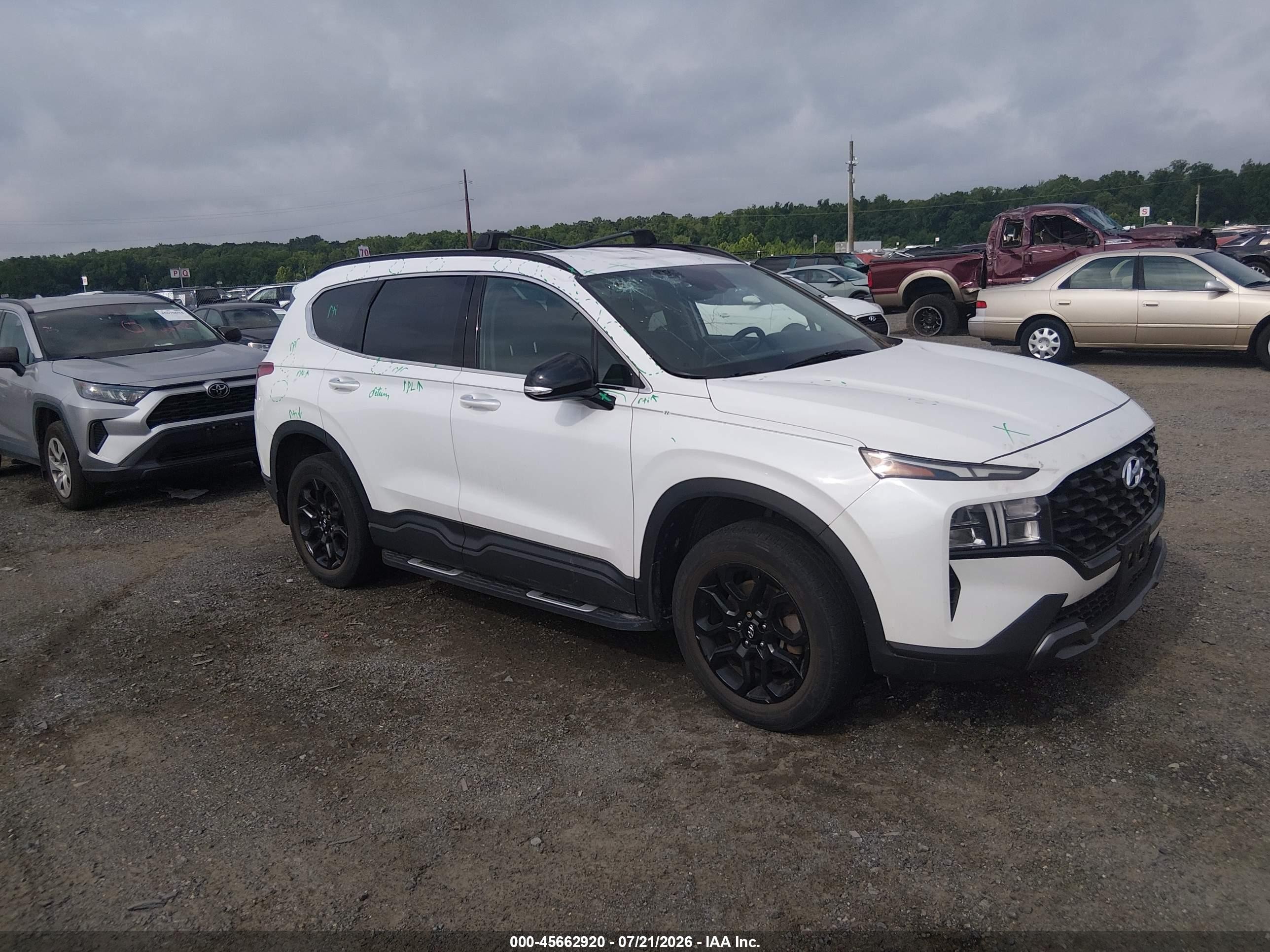 2022 Hyundai Santa Fe VIN 5NMS6DAJ9NH421499 — IAAI salvage auction photo