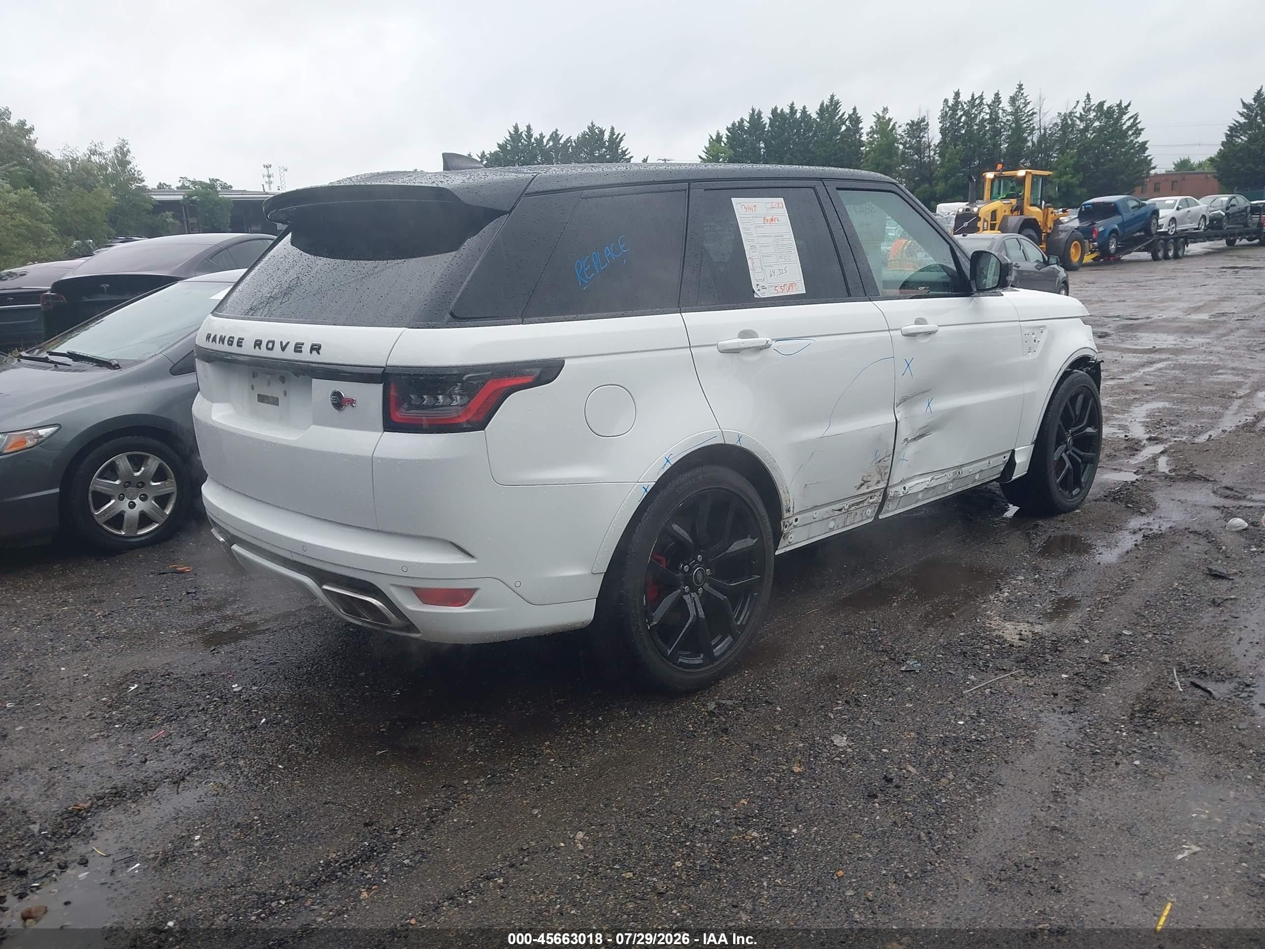 2022 Land rover Range rover sport VIN SALWZ2RE3NA235934 IAAI salvage auction — Front End, Salvage (Idaho), sold $26,500 on 2026-09-06 (photo 4)