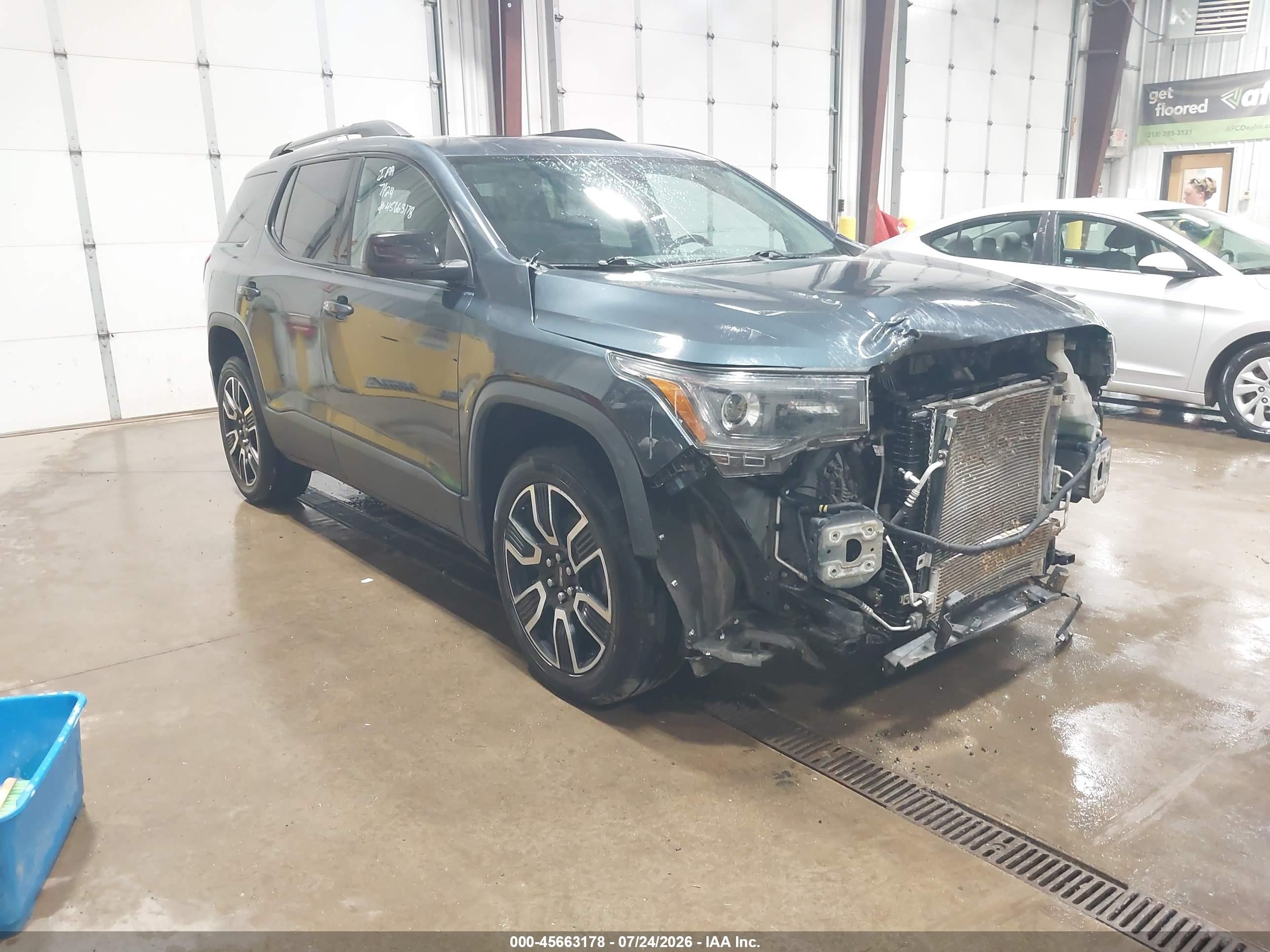 2019 GMC Acadia VIN 1GKKNULS2KZ190305 IAAI salvage auction — Front End, Salvage (Minnesota), sold $3,000 on 2026-09-12 (photo 1)