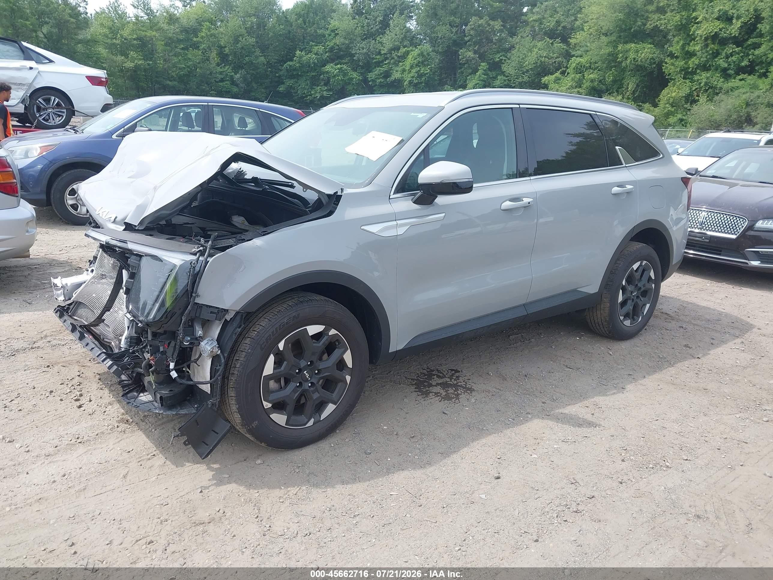 2025 Kia Sorento VIN 5XYRLDJCXSG402930 — IAAI salvage auction photo