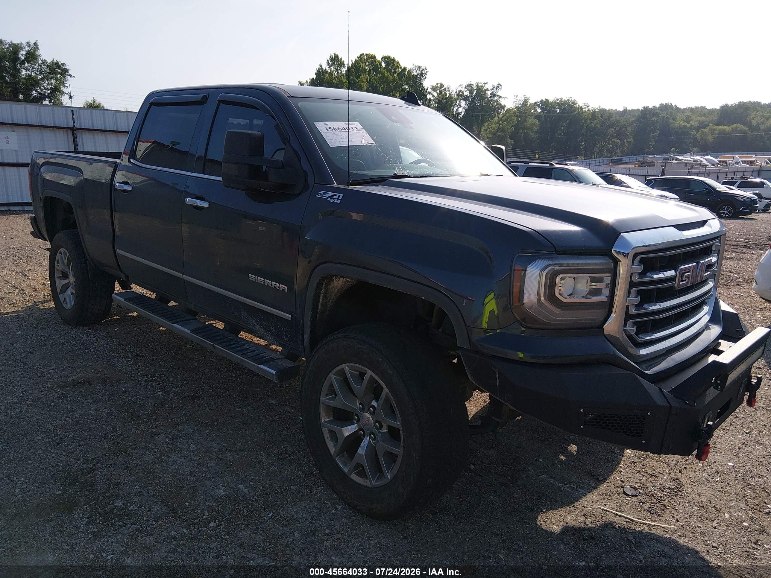 2018 GMC Sierra 1500 VIN 3GTU2NEJ7JG164563 — IAAI salvage auction photo