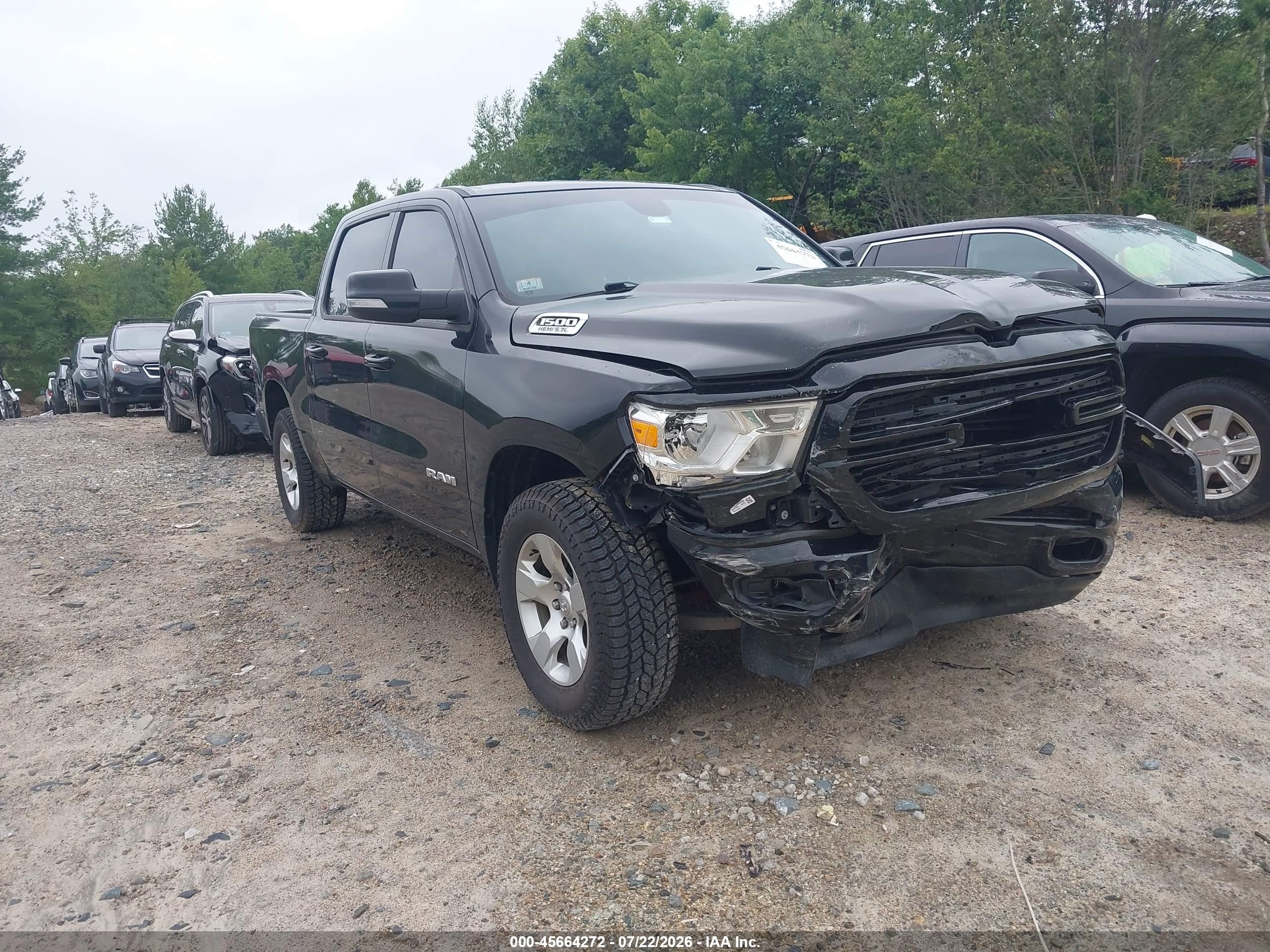 2019 Ram 1500 VIN 1C6SRFFTXKN707249 — IAAI salvage auction photo