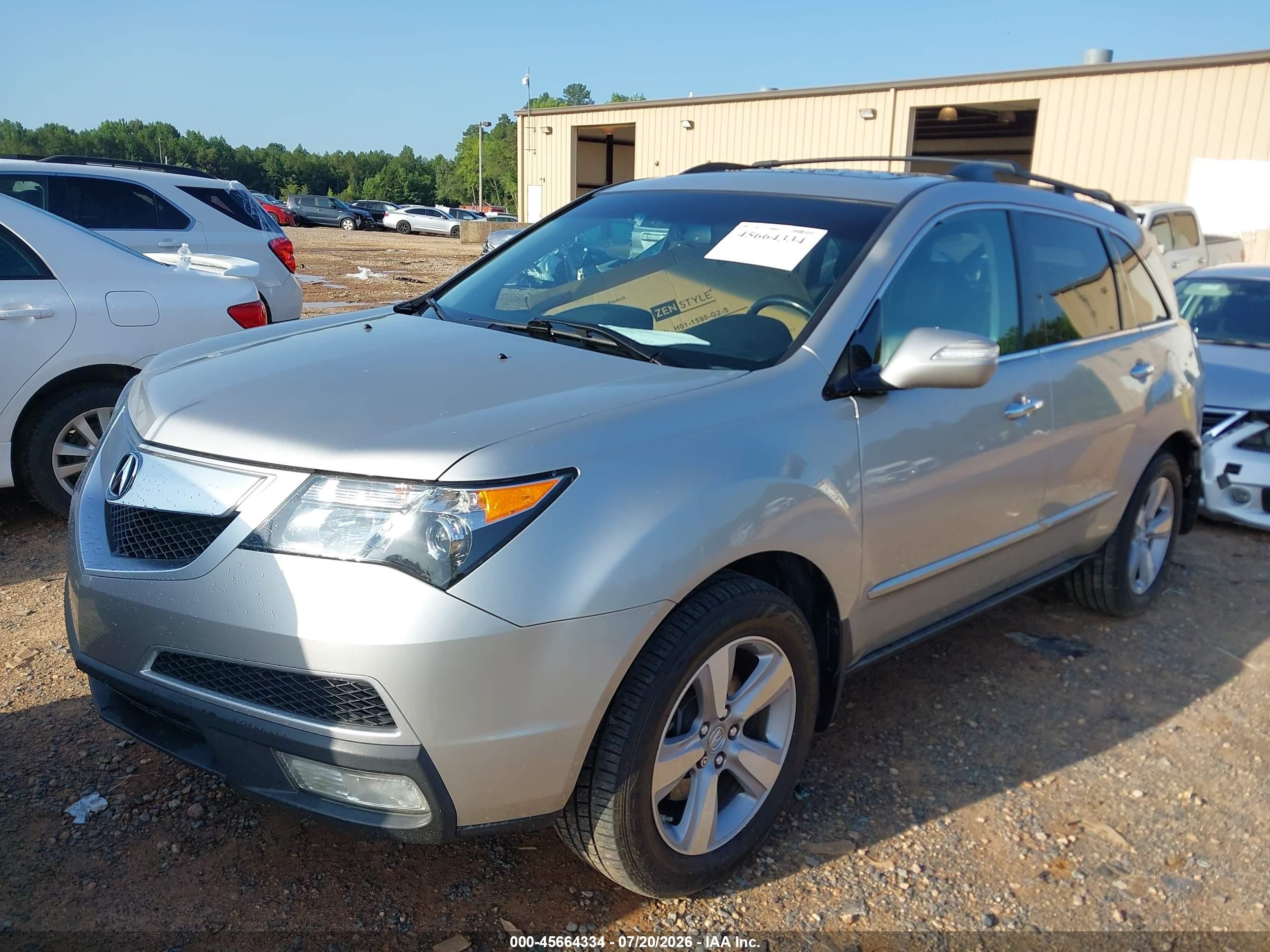 2013 Acura Mdx VIN 2HNYD2H33DH512249 IAAI salvage auction — Rear End, Salvage (North Carolina), sold $3,375 on 2026-09-12 (photo 2)