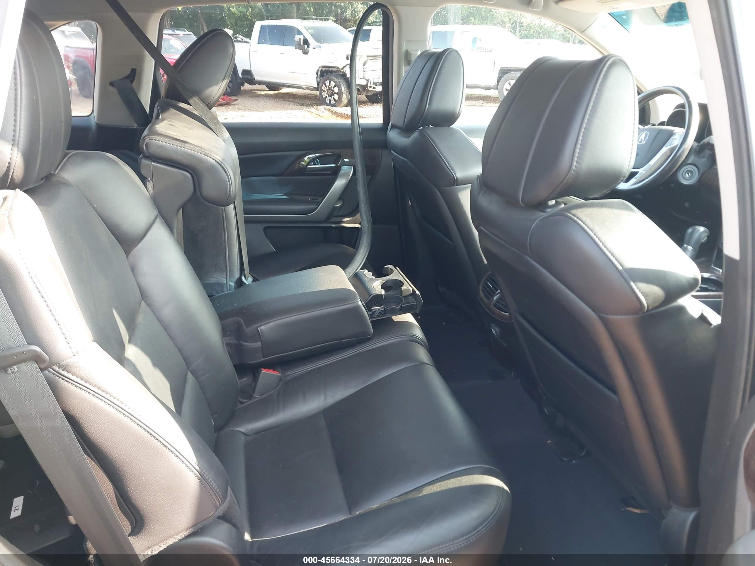 2013 Acura Mdx VIN 2HNYD2H33DH512249 IAAI salvage auction — Rear End, Salvage (North Carolina), sold $3,375 on 2026-09-12 (photo 8)