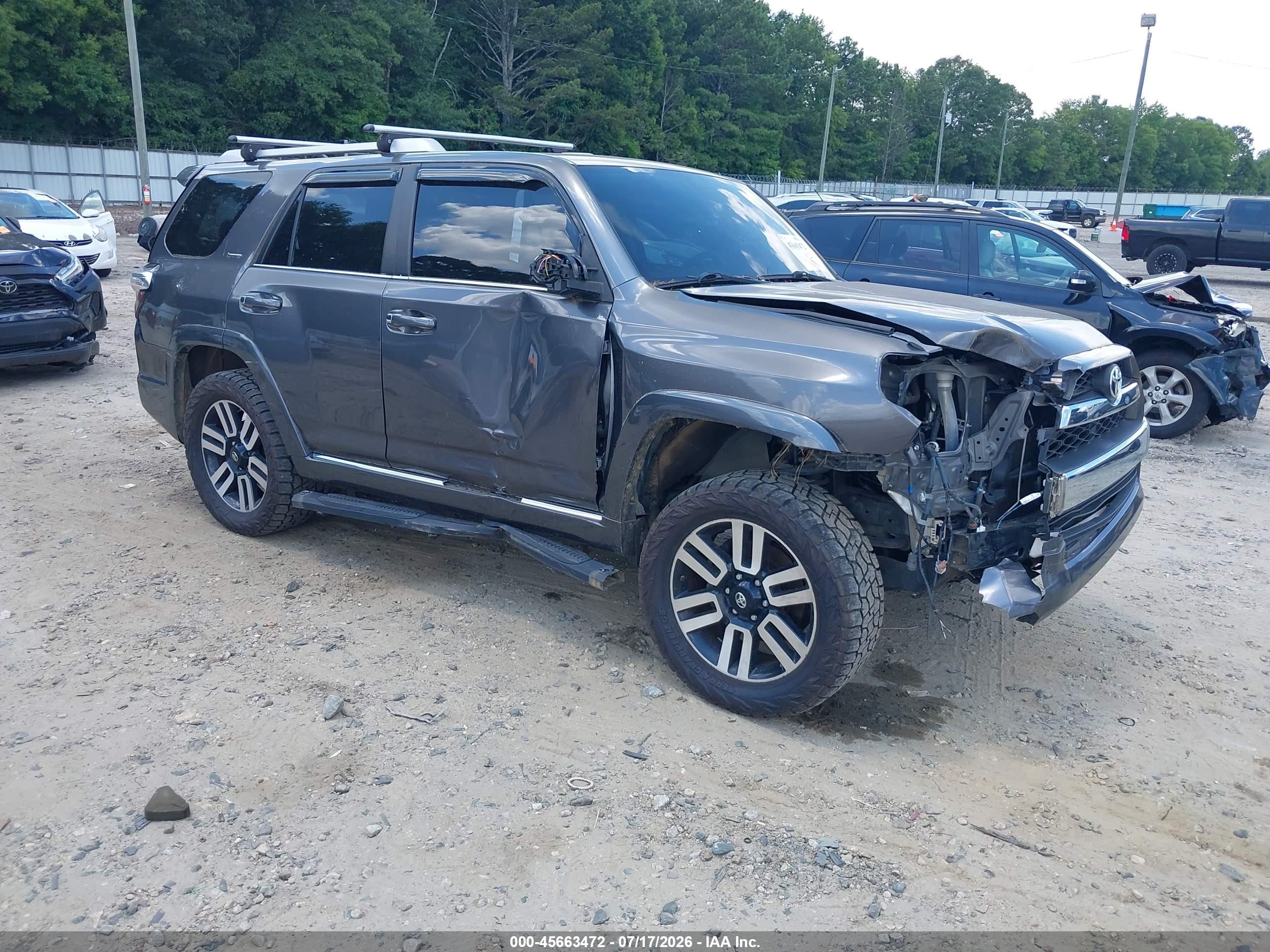 2016 Toyota 4Runner VIN JTEBU5JR4G5368696 — IAAI salvage auction photo