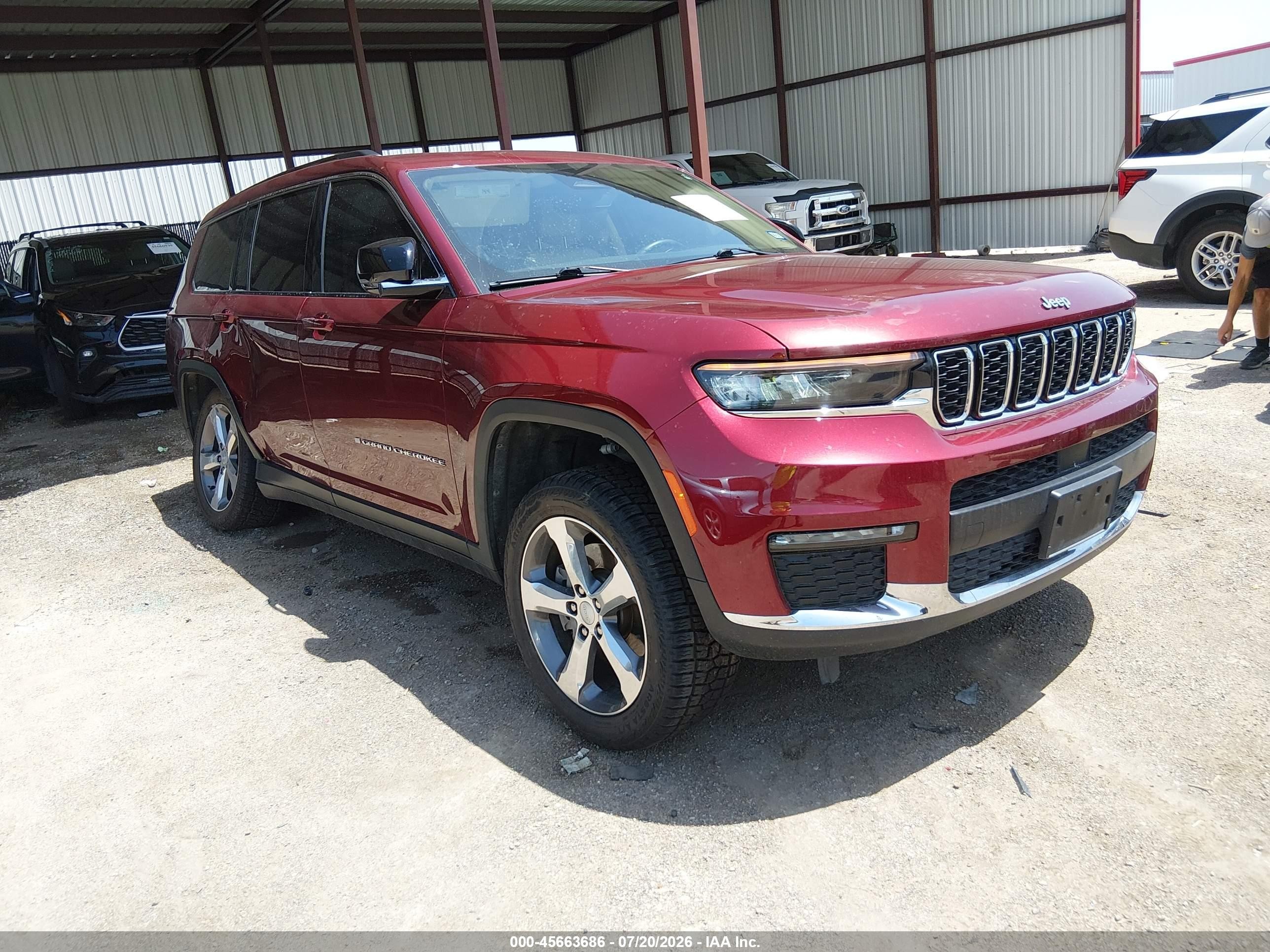 2021 Jeep Grand Cherokee L VIN 1C4RJKBG3M8206902 — IAAI salvage auction photo
